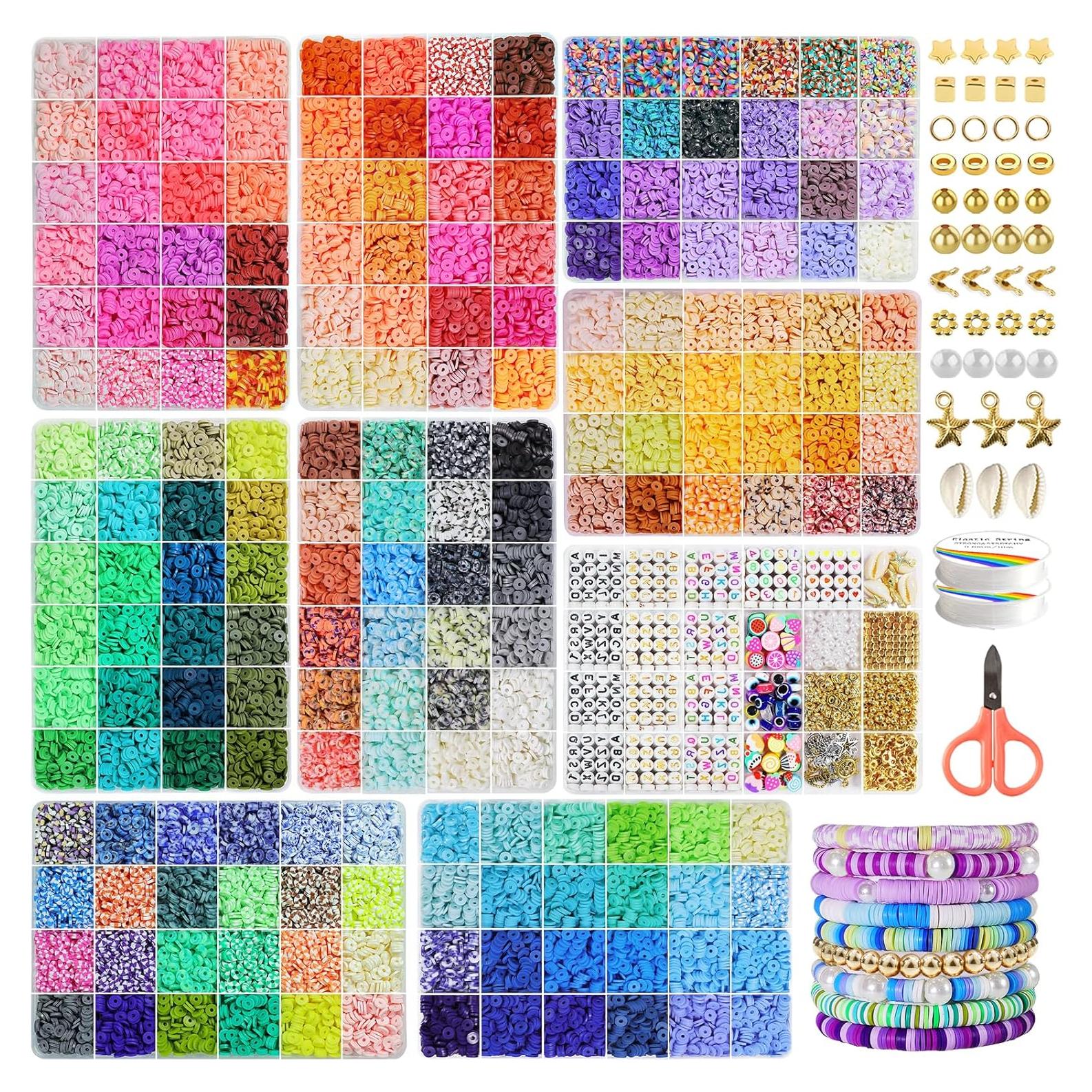 Kit de Fabricación de Pulseras Redtwo 30000 Piezas de Perlas
