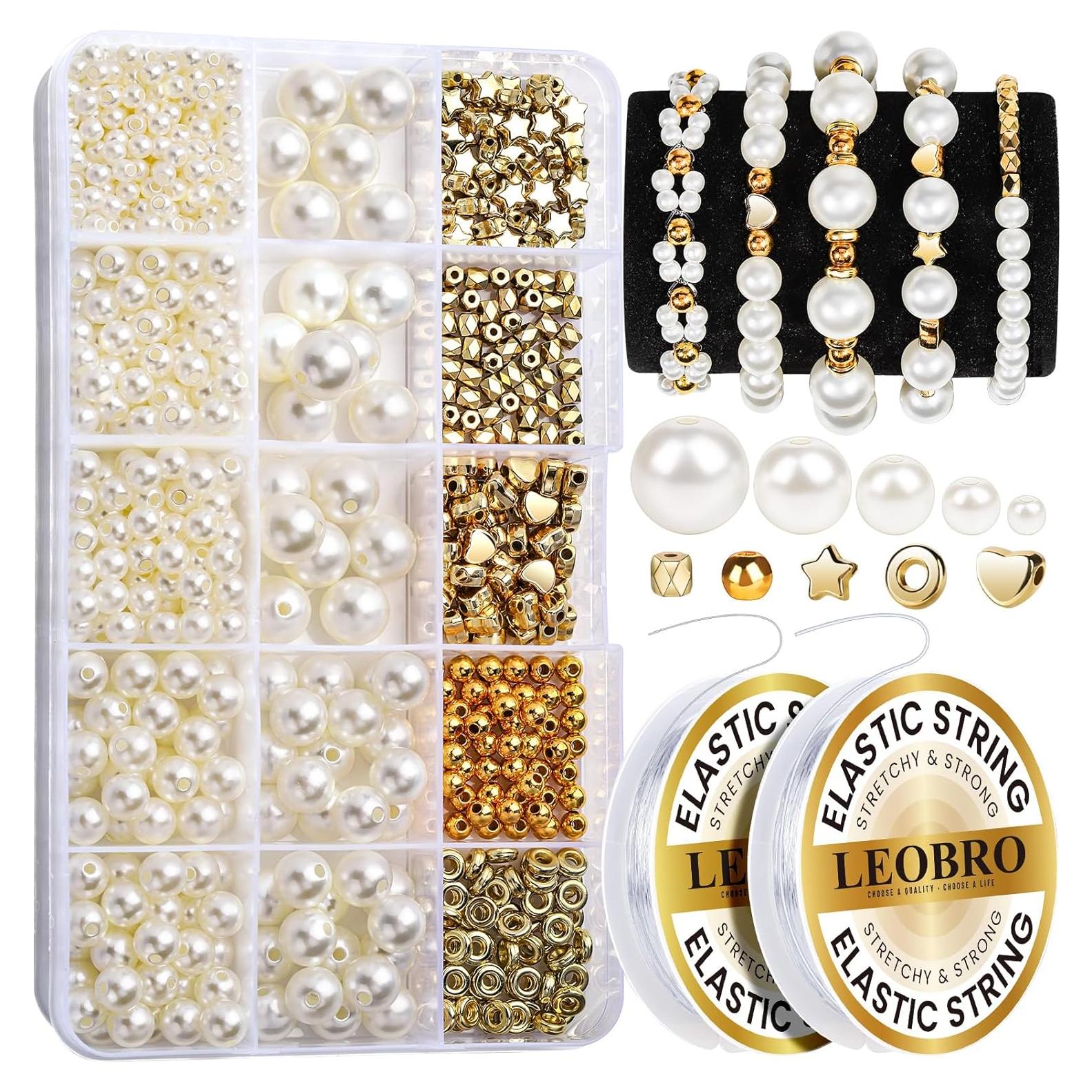 Kit de Perlas para Fabricación de Pulseras LEOBRO 720pcs
