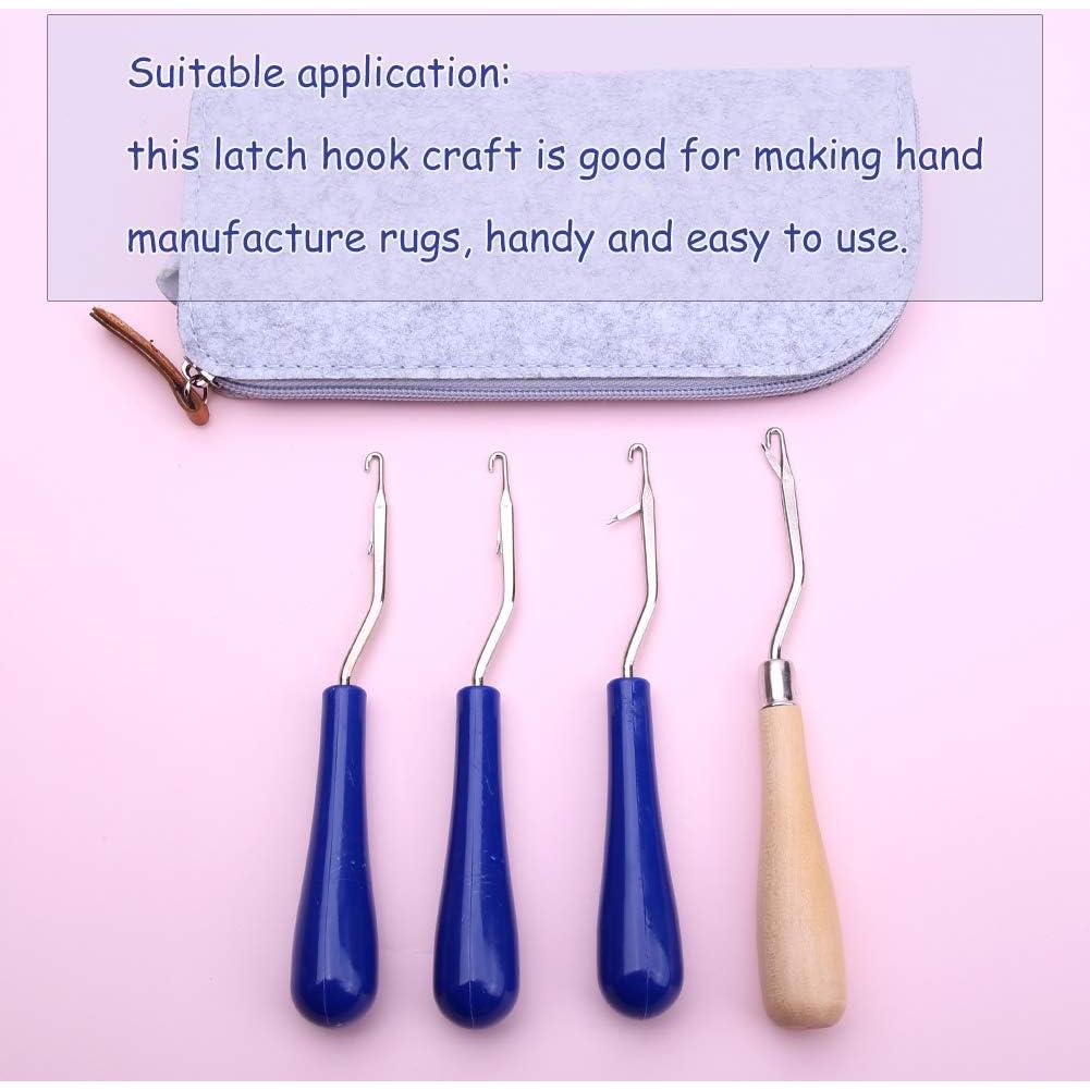 Juego de Agujas de Ganchillo Bupete 4 Piezas para Dreadlocks