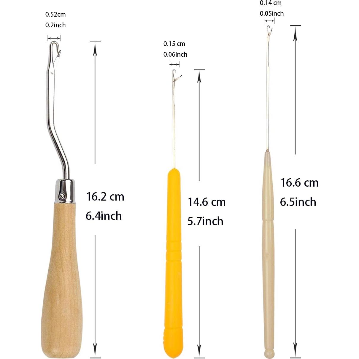 Juego de 9 Agujas de Ganchillo YTBYT para Dreadlocks y Manualidades