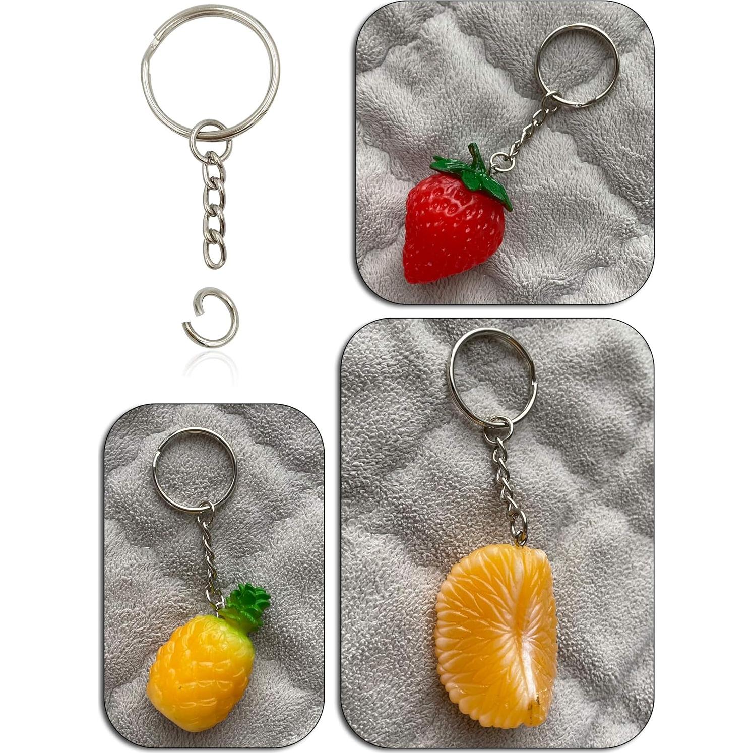 Anillo de Llave con Cadena Chadou 25mm Niquelado 50 Piezas