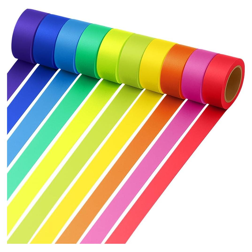 Cinta Washi Colorida Piokio 10 Rollos 164 Pies para Manualidades