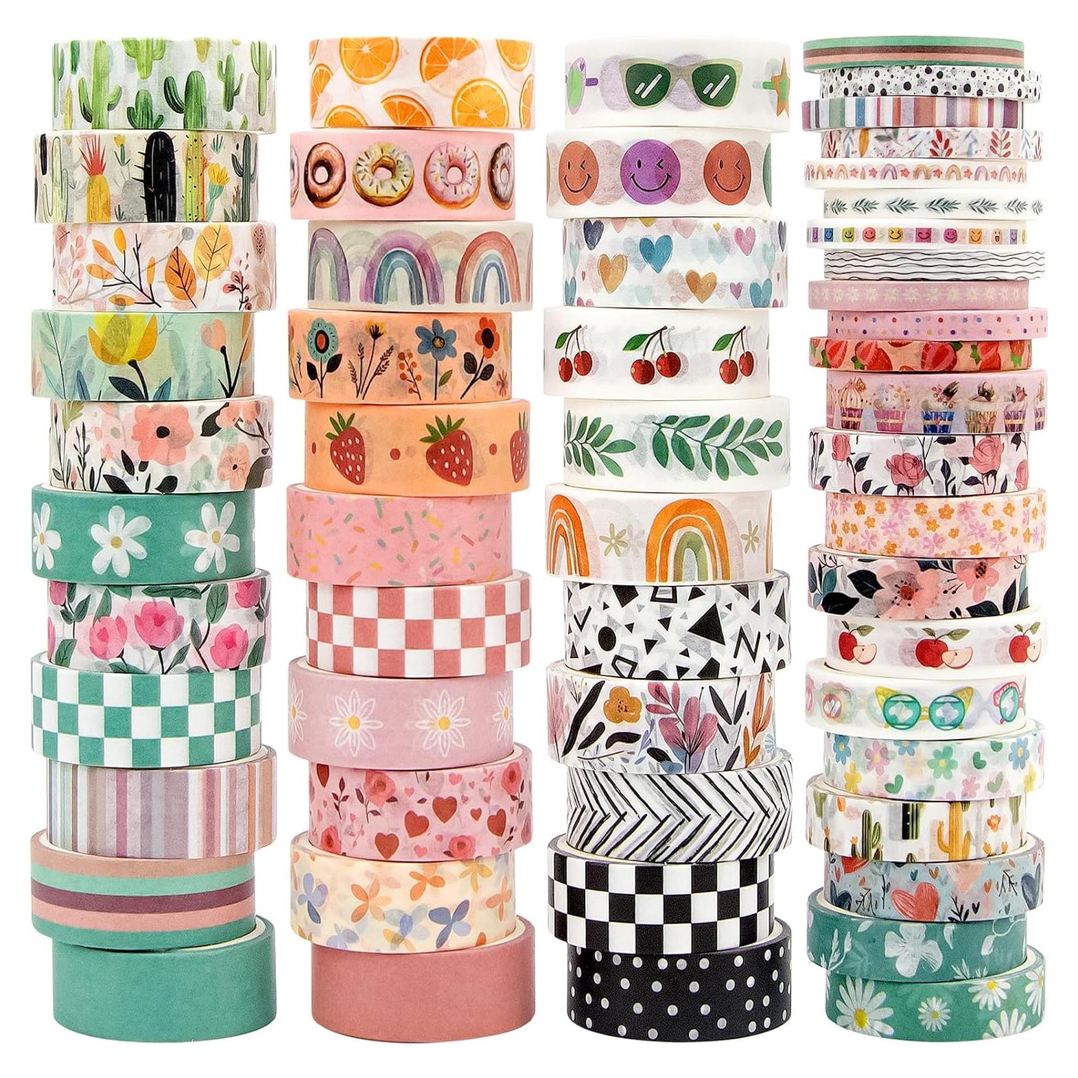 55 Rollos de Cinta Washi MOOKER Bohemia Decorativa 15mm