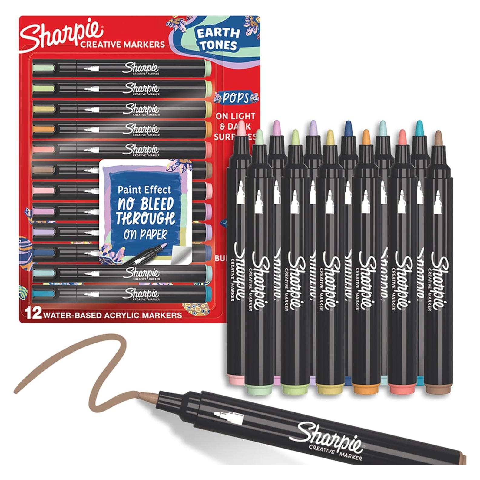 Marcadores Creativos Sharpie Tonos Tierra Paquete de 12