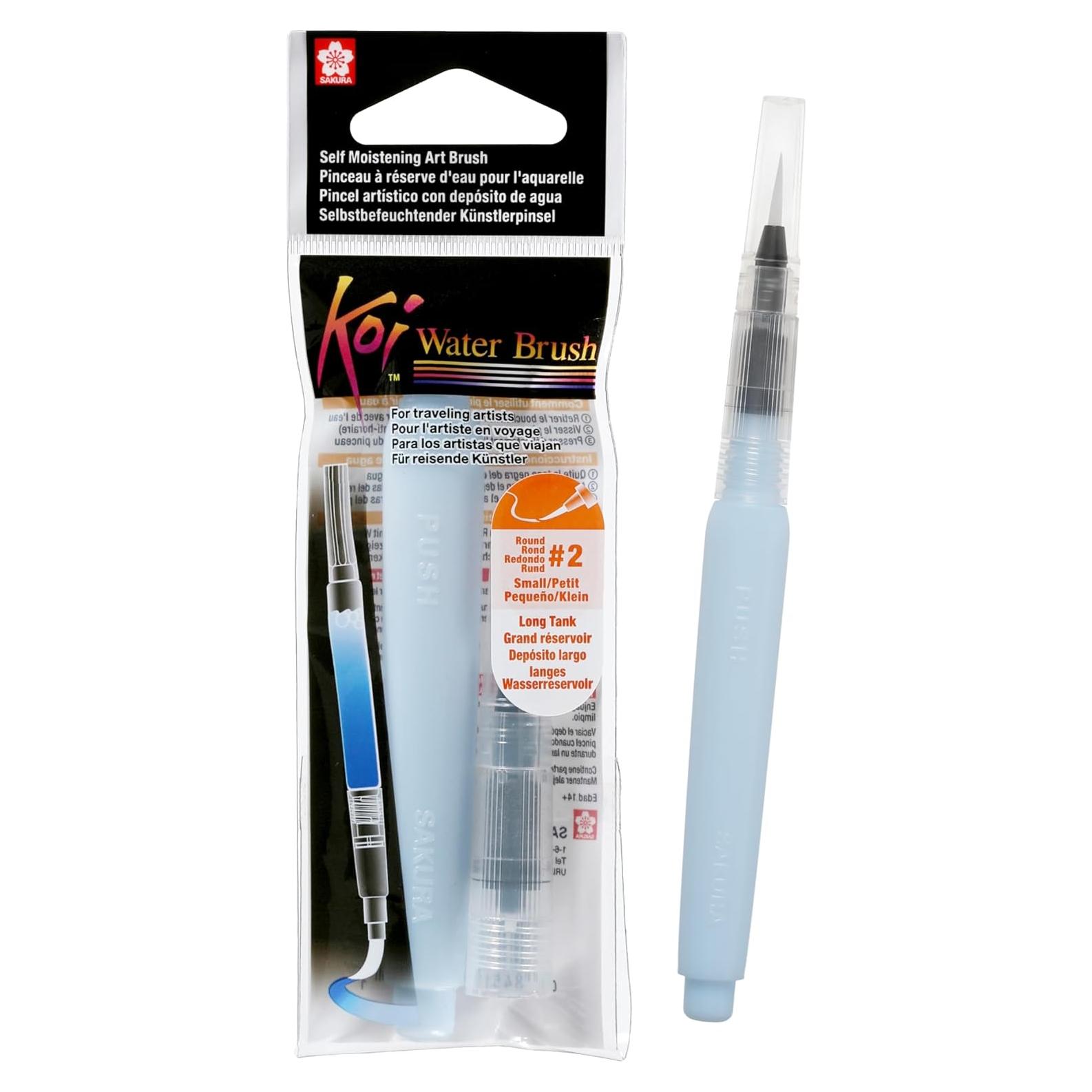 Pincel de Agua SAKURA Koi 9 ml - Acuarela Portátil con Punta Fina