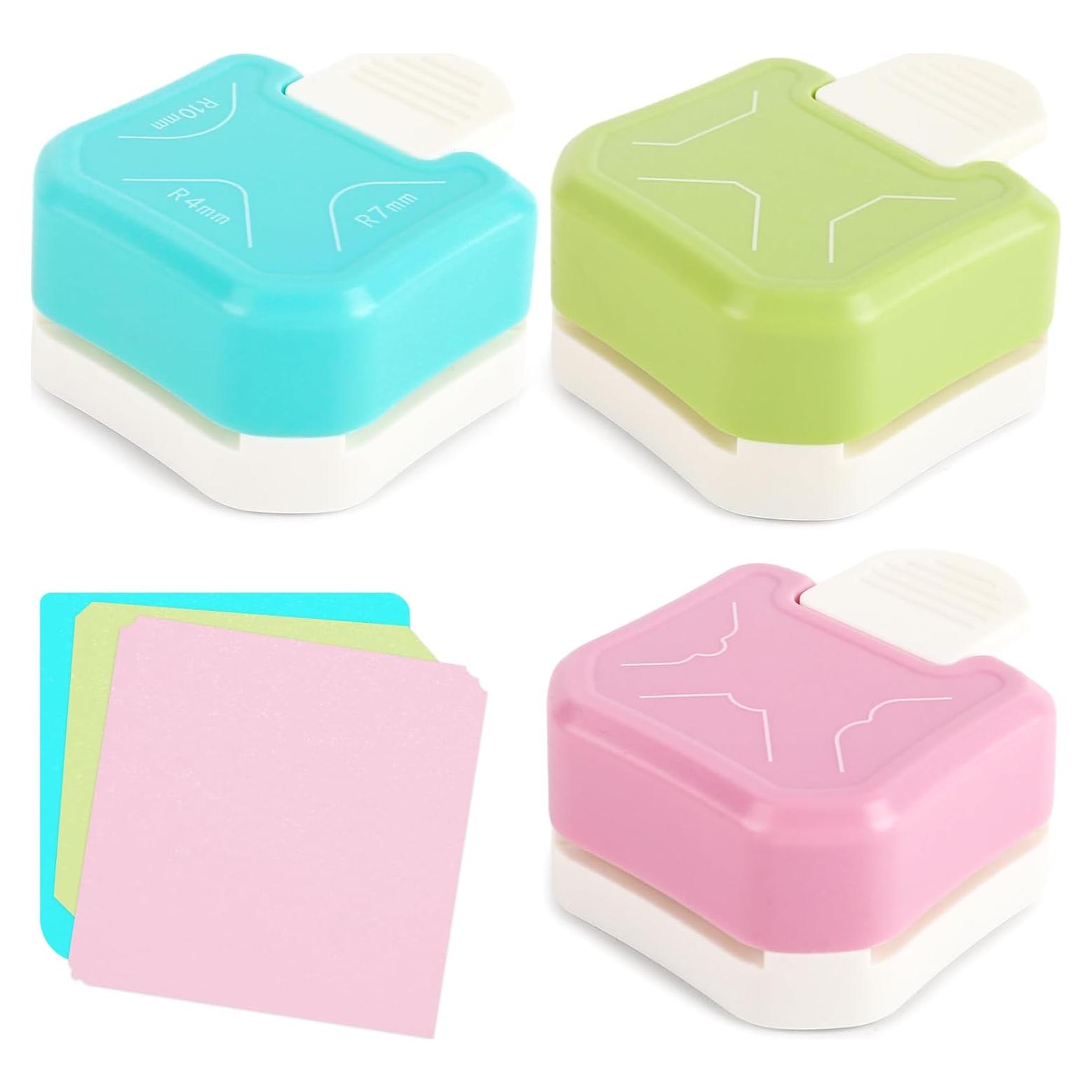 Koogel Punch de Esquina Redondeada 3 en 1 para Manualidades