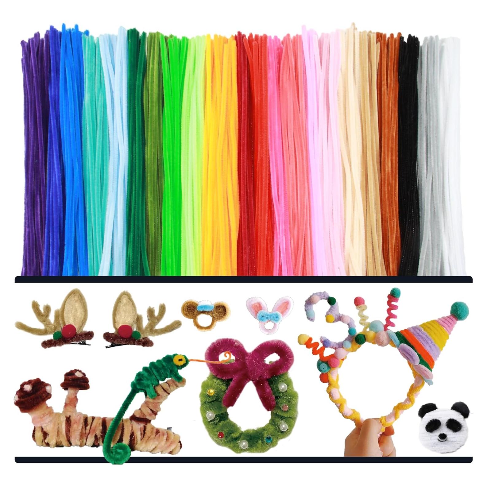 Limpiapipas Chenille ESUOHYM 230 Piezas 20 Colores 30 cm