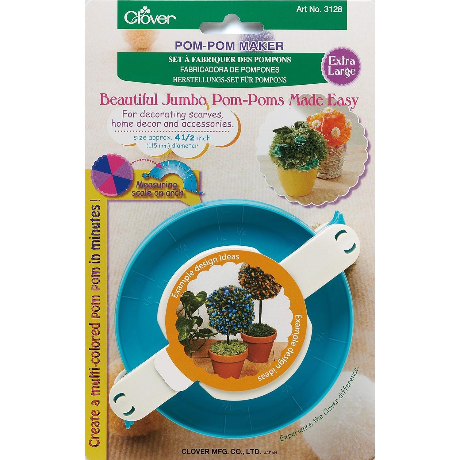 Hacedor de Pompones Extra Grande Clover 11.43 cm