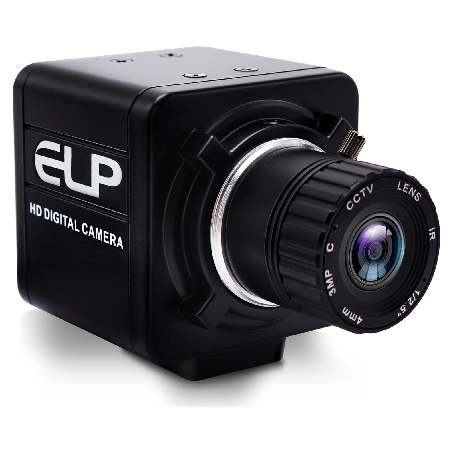 Cámara USB ELP 2MP 1080p con Zoom Manual y Alta Velocidad