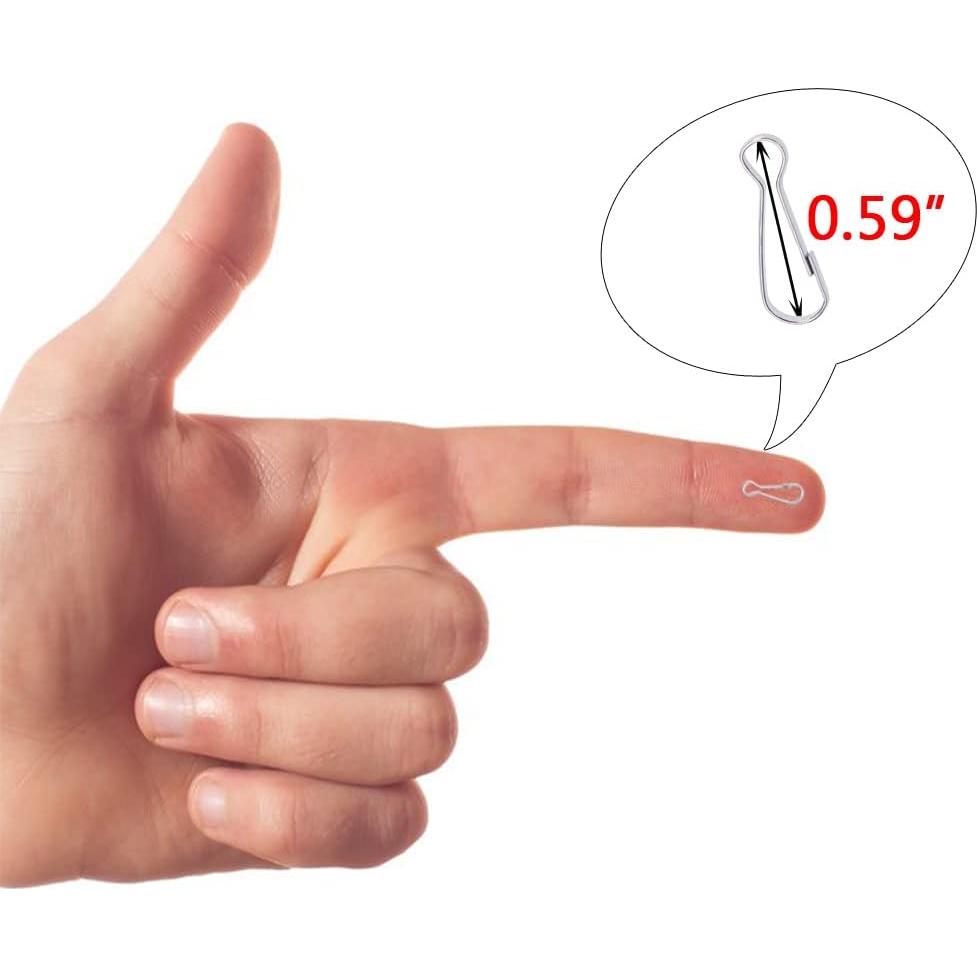 Ganchos de Resorte de Metal Mini Skater 1.5cm 100Pcs