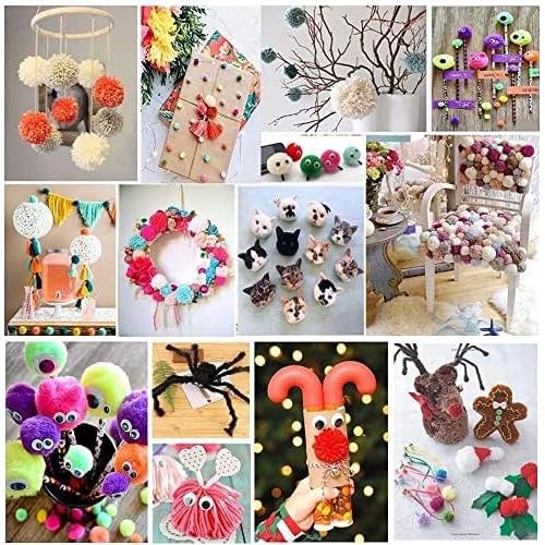 Hacedor de Pompones RRigo Set 8 Tamaños + 20 Agujas + Tijeras