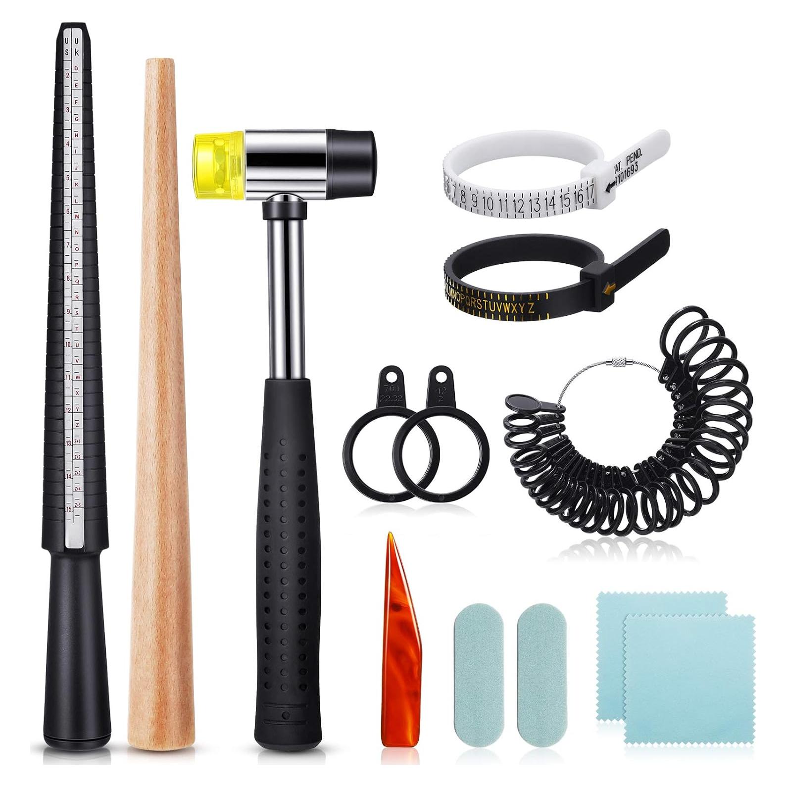 Juego de Mandril para Anillos Weewooday 11 Piezas con Medidor