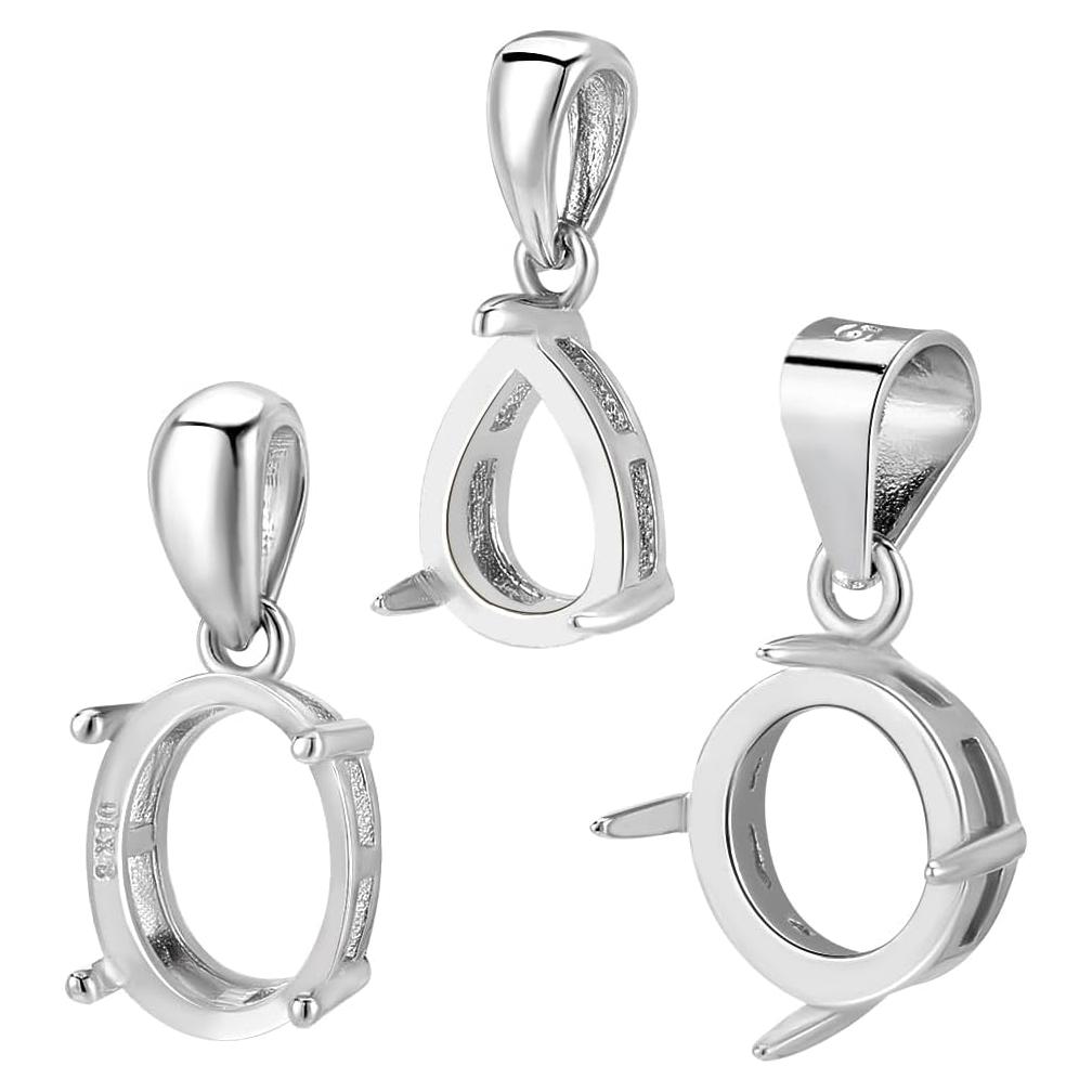 3 Piezas Colgantes de Plata Esterlina 925 PH PandaHall