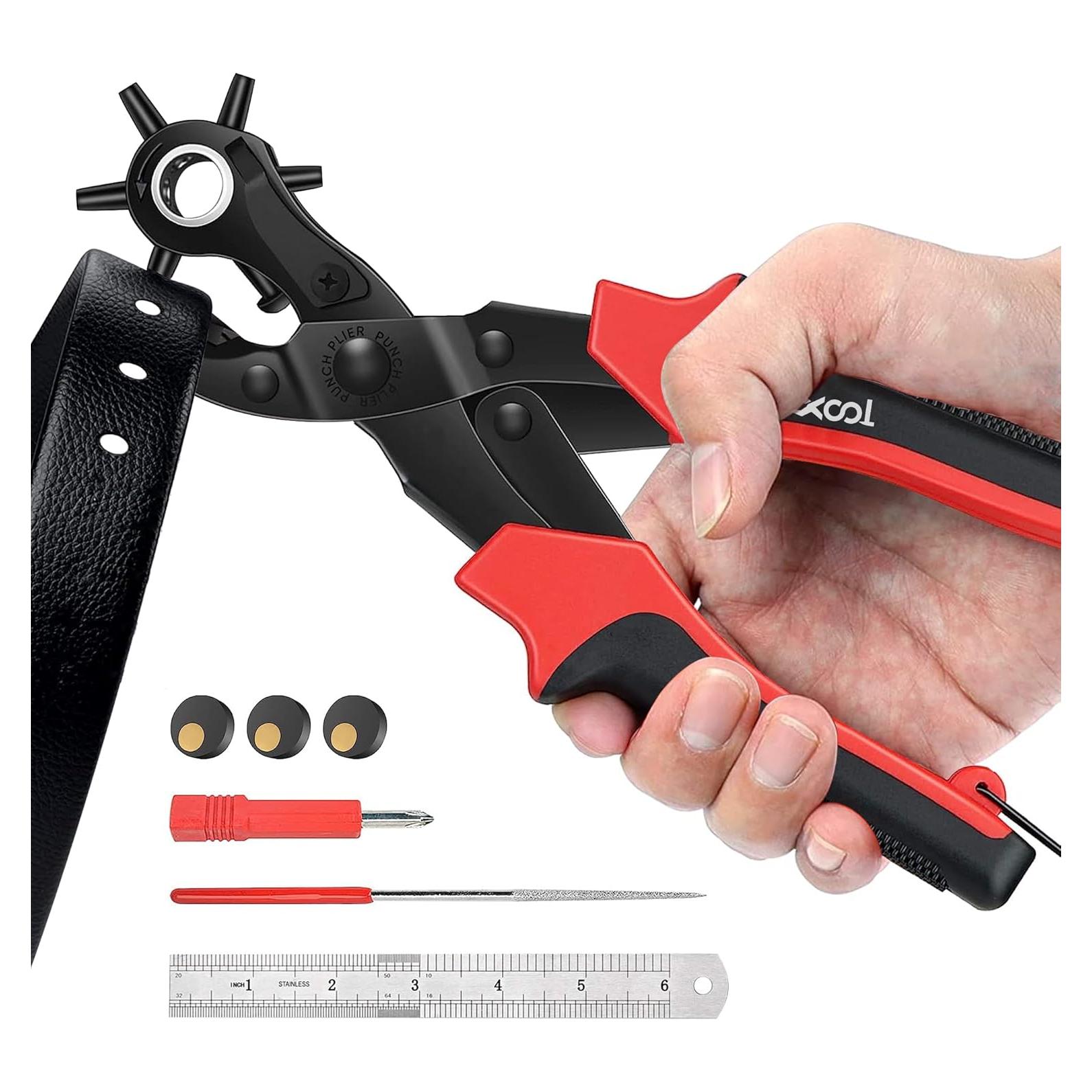 Kit de Alicates Perforadores de Cuero XOOL - 6 Tamaños