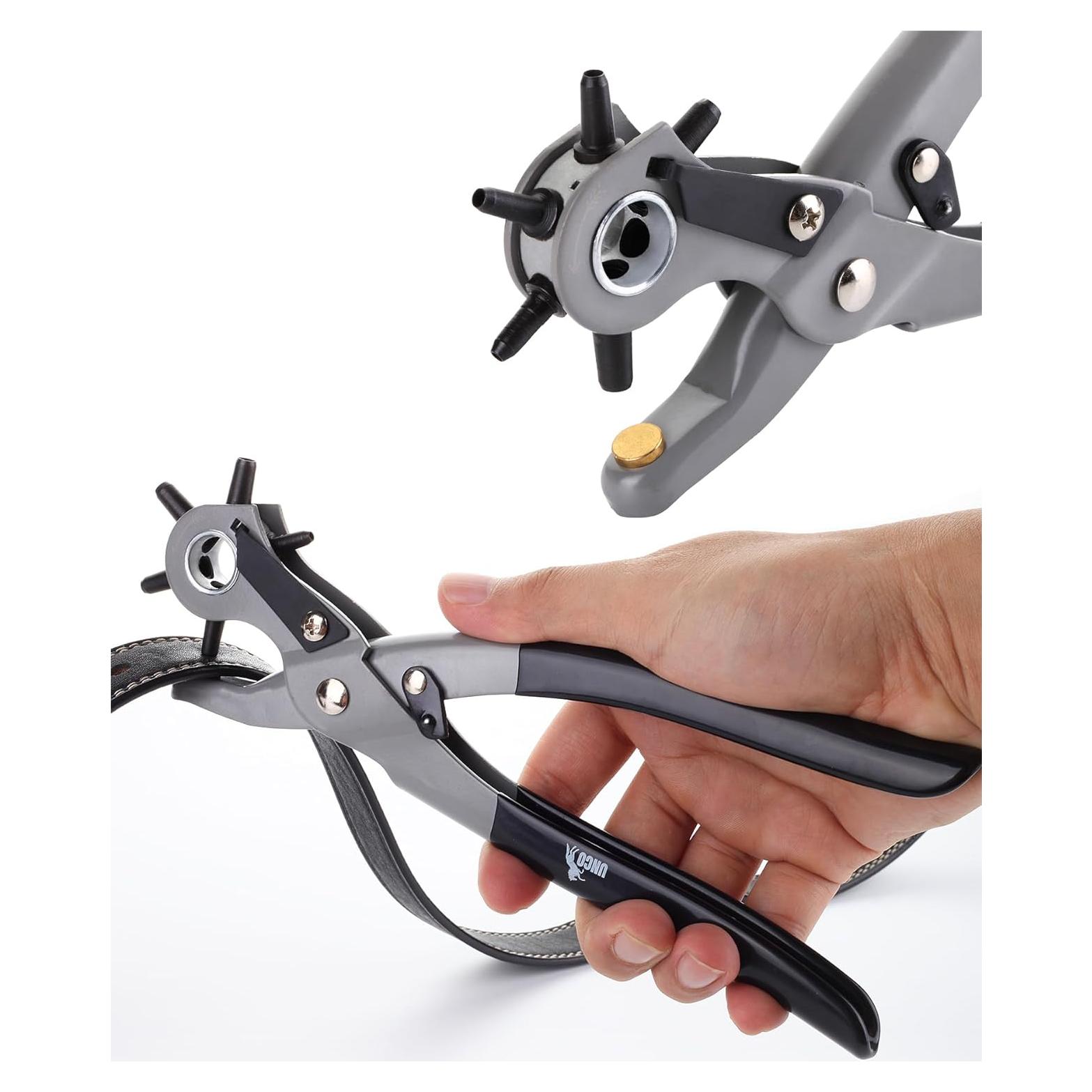 Herramienta de Perforación de Agujeros de Cuero UNCO - 6 Tamaños