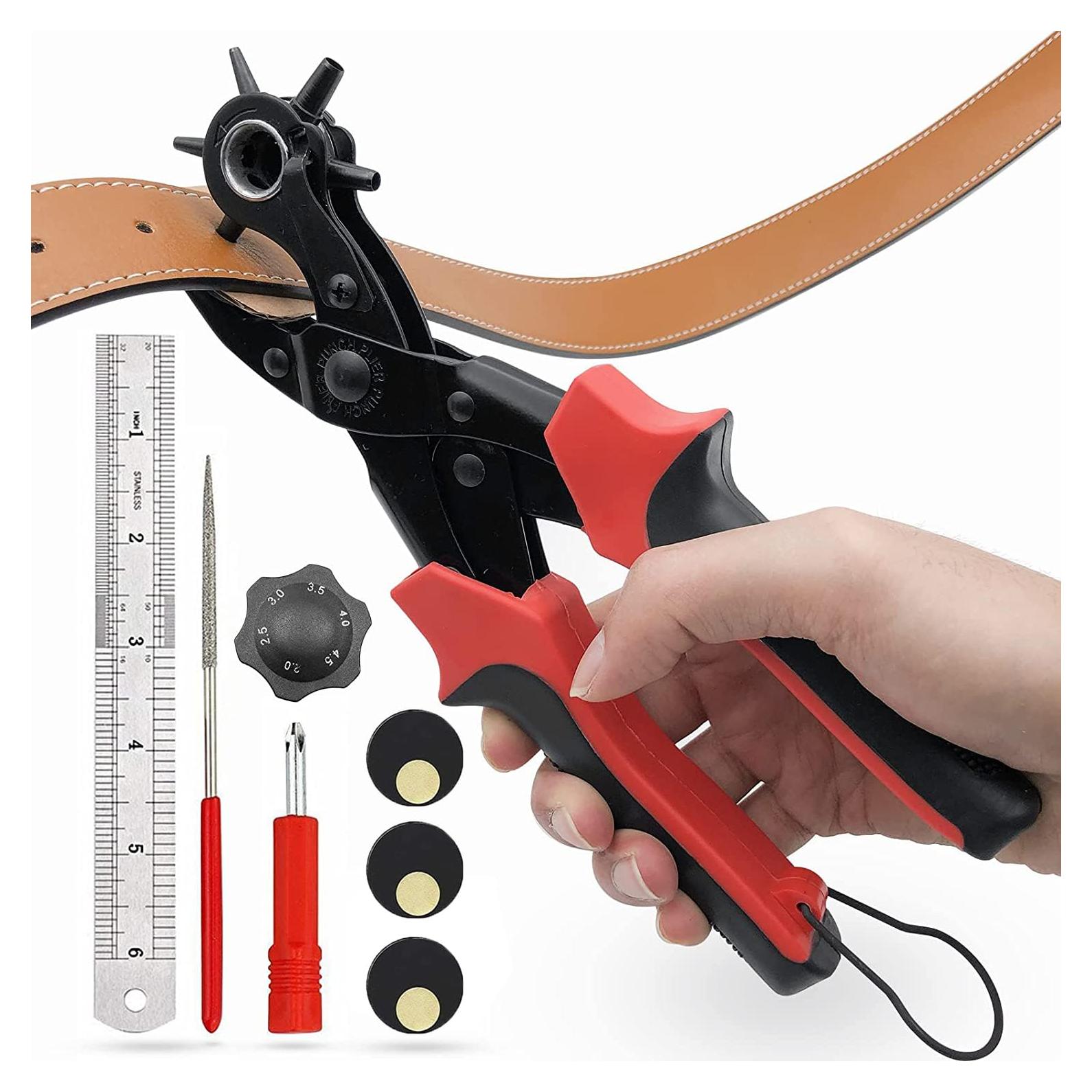 Perforadora de Agujeros de Cuero WDDBHSKN 6 Diámetros 2-4.5mm