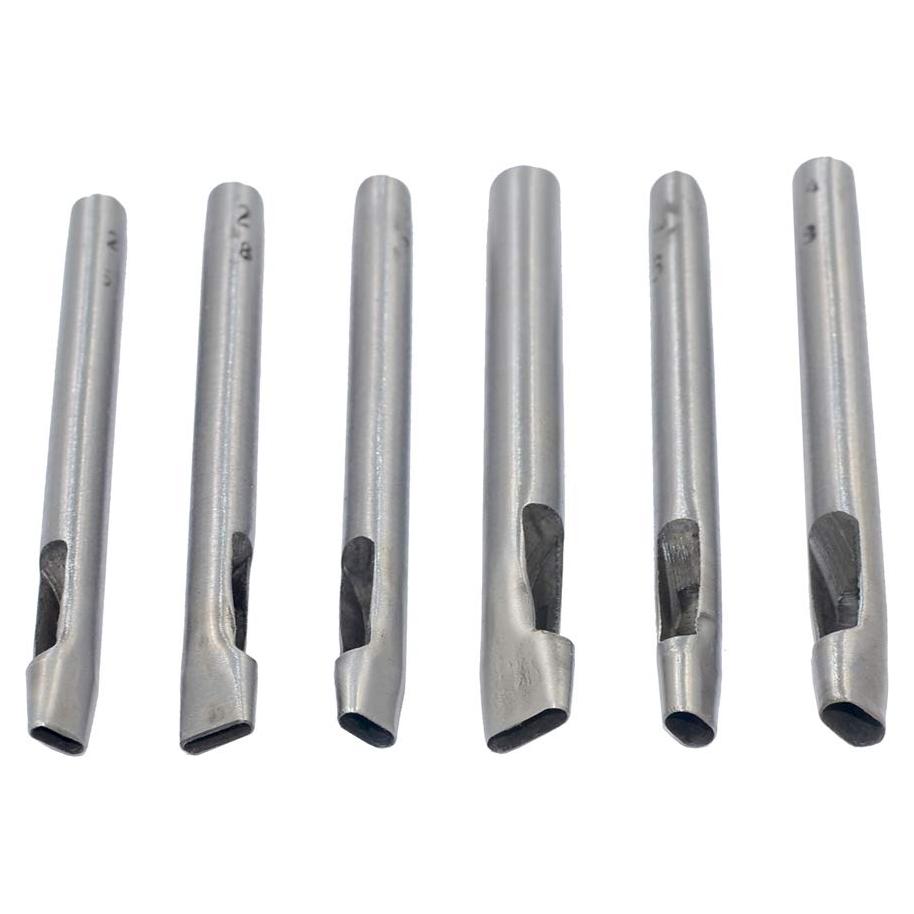 Kit de Punzones Ovalados DGOL - 6 Tamaños para Cuero