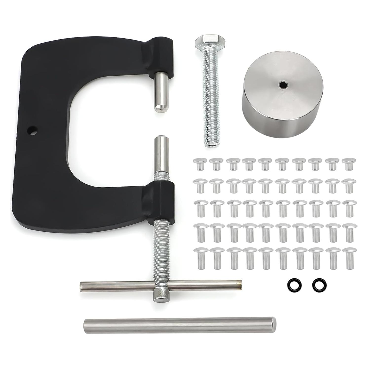 Kit de Remaches Semi Tubulares Foruly 50 Piezas para Reparación