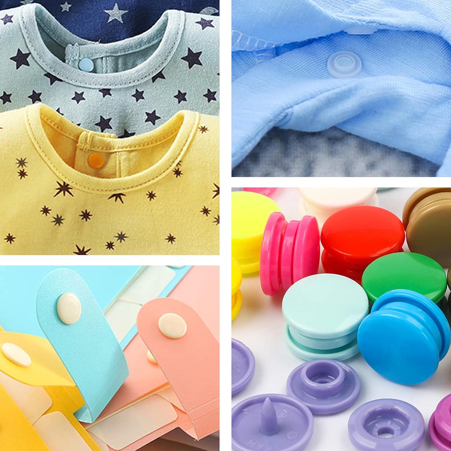 Kit de Botones de Plástico TmppDeco 460 Juegos 24 Colores