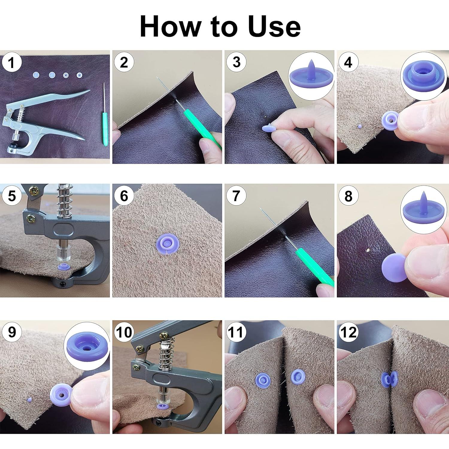 Kit de Botones de Plástico TmppDeco 460 Juegos 24 Colores