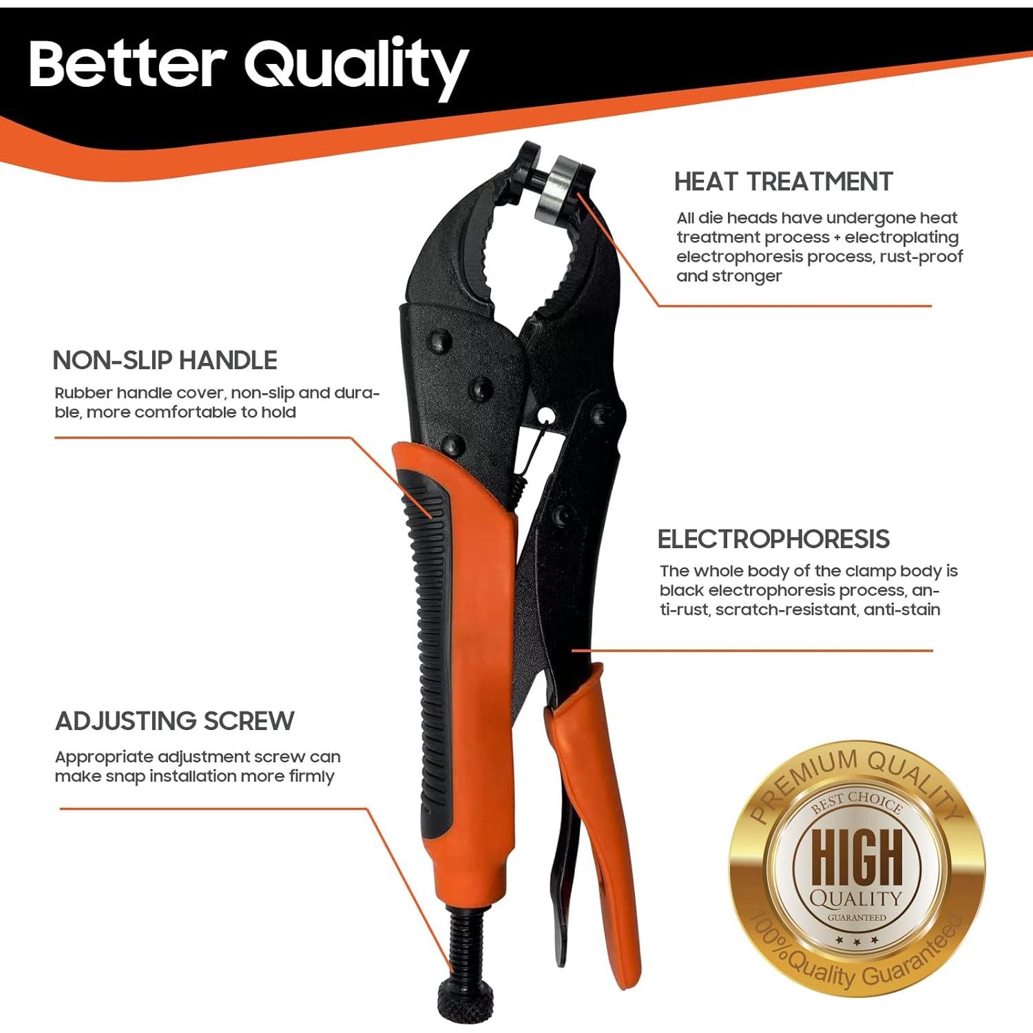 Kit de Herramienta de Broche HAPDEN AKB con 100 Broches