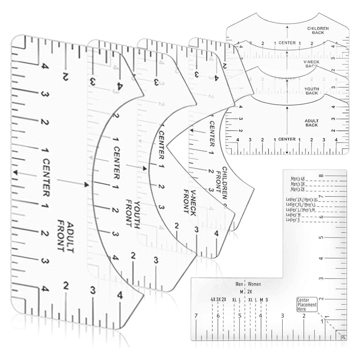 Juego de Herramientas de Alineación para Camisetas VEOOK 9 PCS