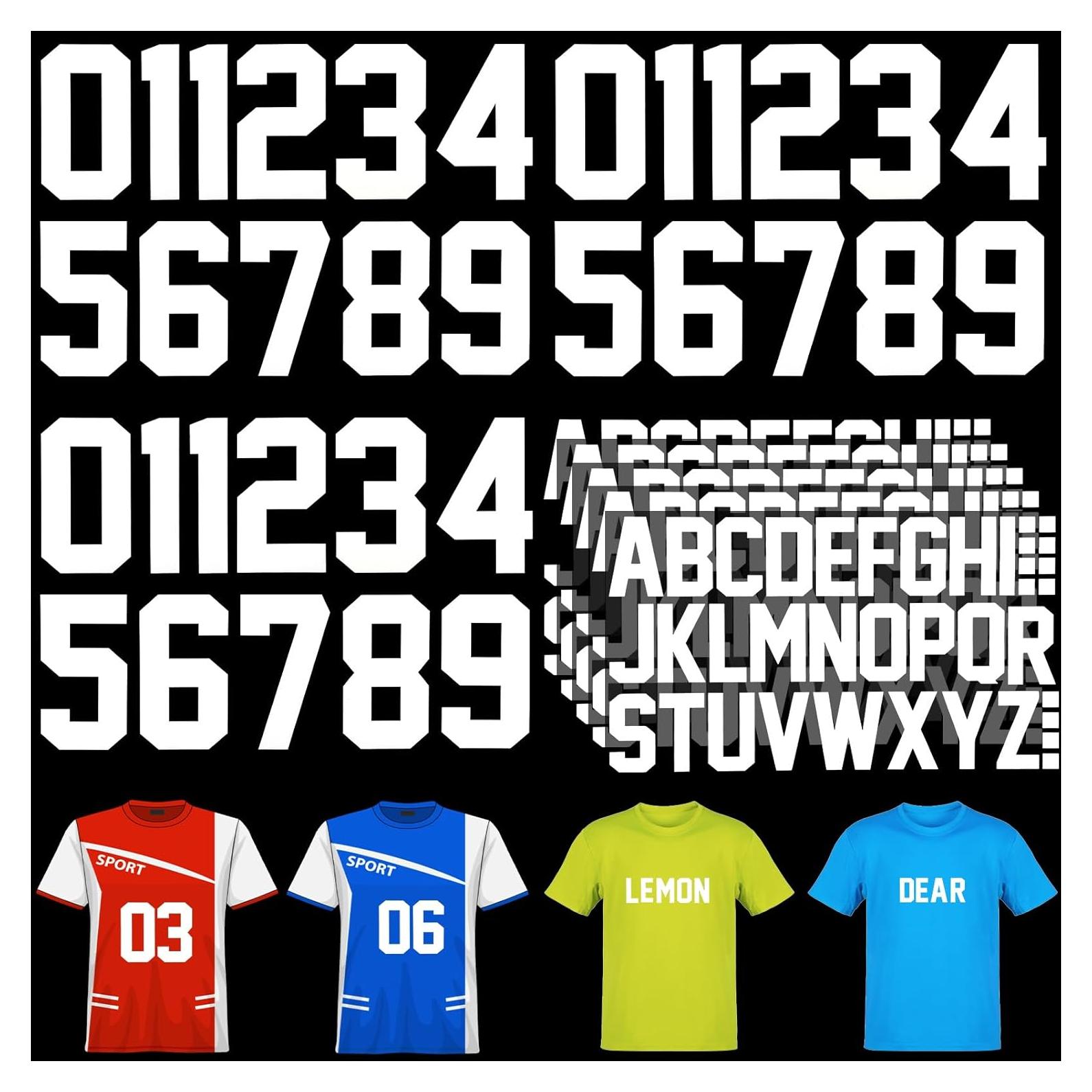 Set de Letras y Números de Planchar Lucomb 8" y 2" para DIY