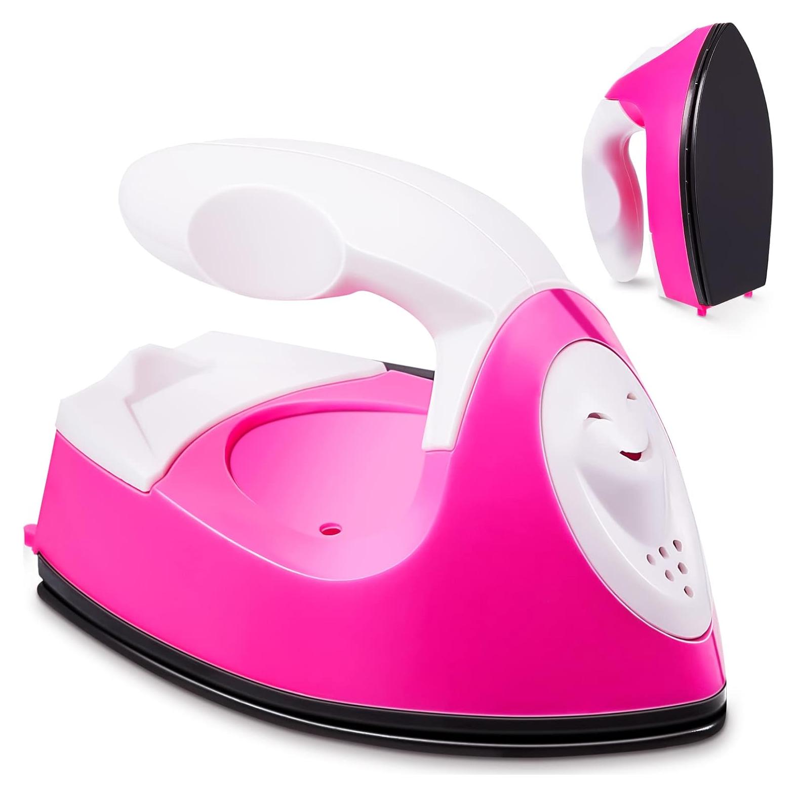 Mini Plancha de Calor Portátil Honoson Rosa 1000W 170°C