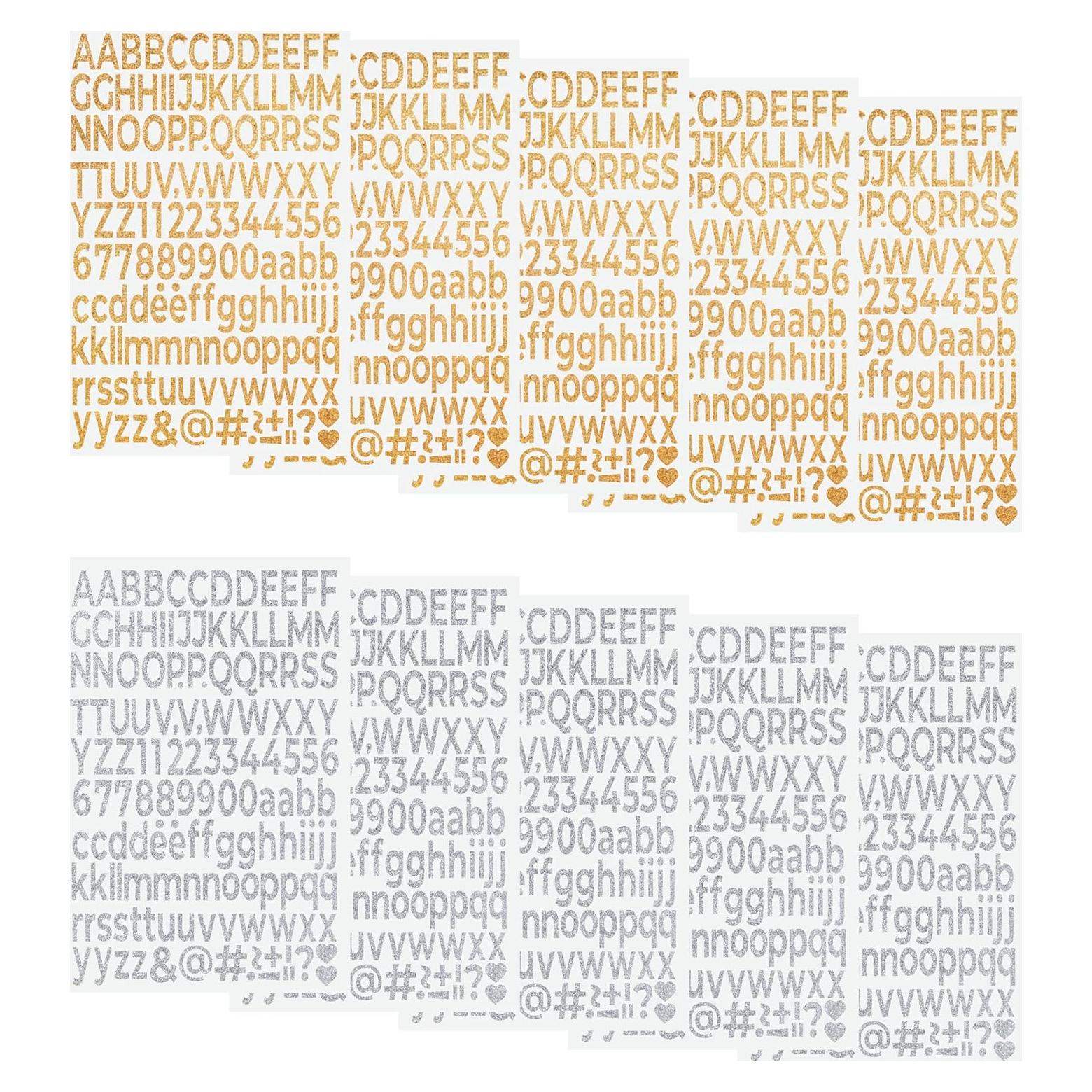 Letras y Números de Planchar HiTransfer 1390 Piezas Vinilo