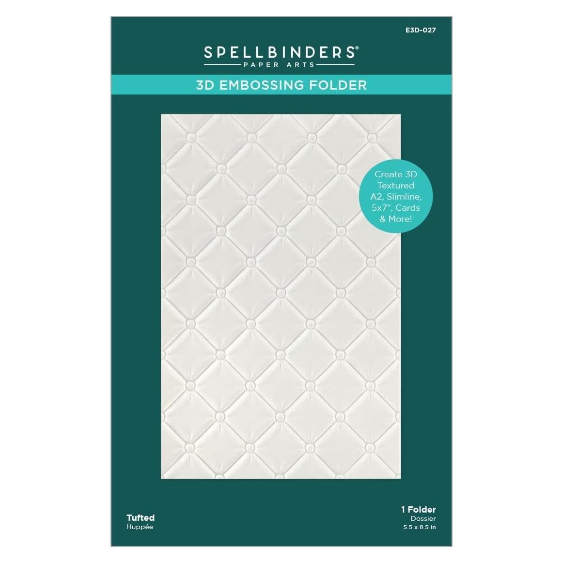 Carpeta de Embossing 3D Spellbinders Tufted 12.7x21.6 cm