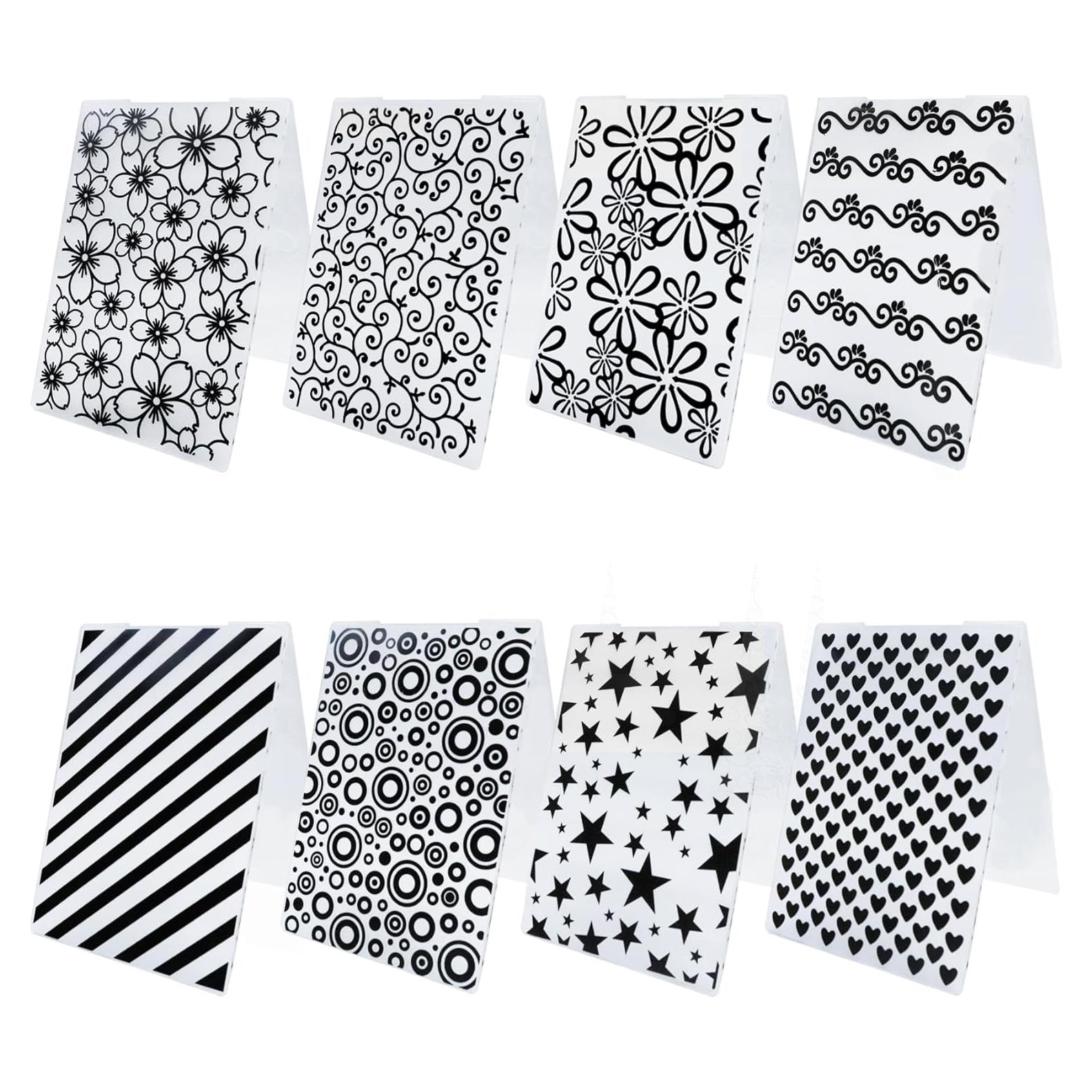 8 Carpetas de Relieve Adevar para Manualidades 14.7 x 10.4 cm