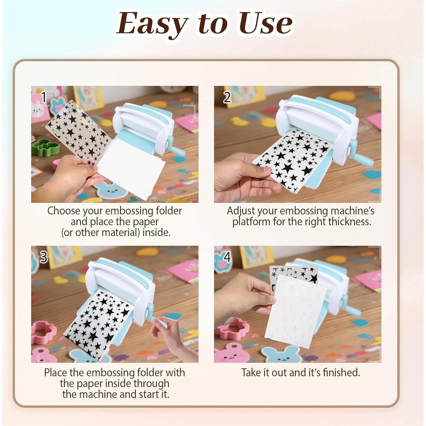 8 Carpetas de Relieve Adevar para Manualidades 14.7 x 10.4 cm