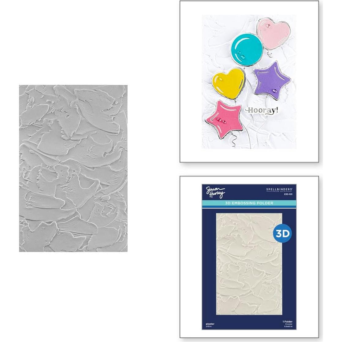 Carpeta de Embossing 3D Spellbinders Yeso 14 x 22 cm