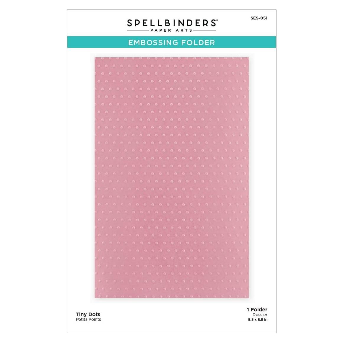 Carpeta de Embossing Tiny Dots Spellbinders 22.6x15 cm
