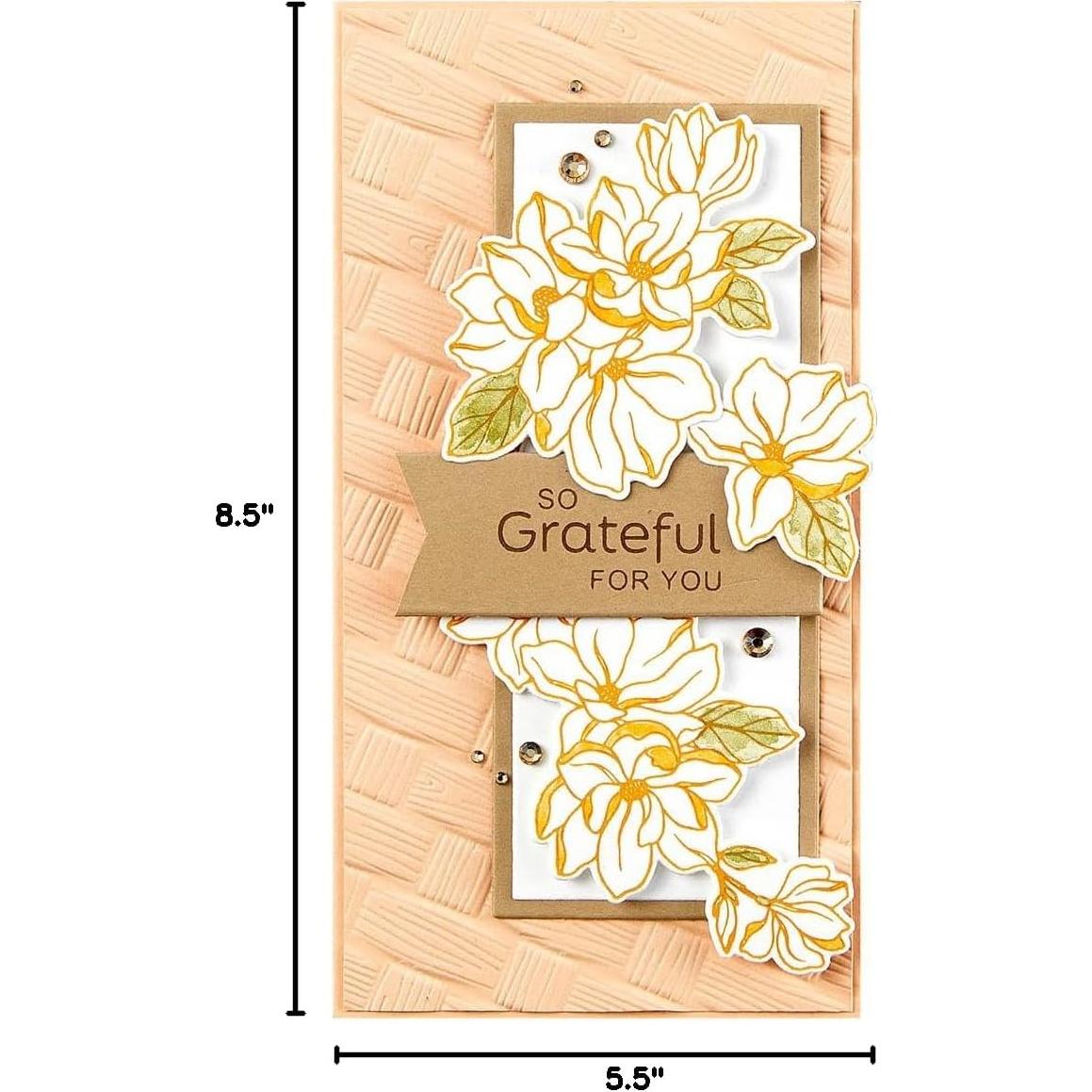 Carpeta de Embossing 3D Tejida Spellbinders 13.97 x 21.60 cm