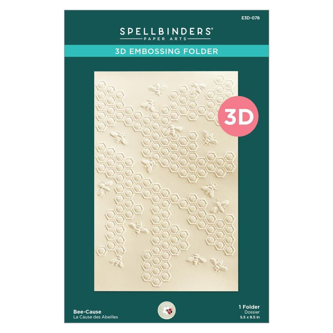 Carpeta de Embossing 3D Spellbinders Bee-Cause 14x22 cm