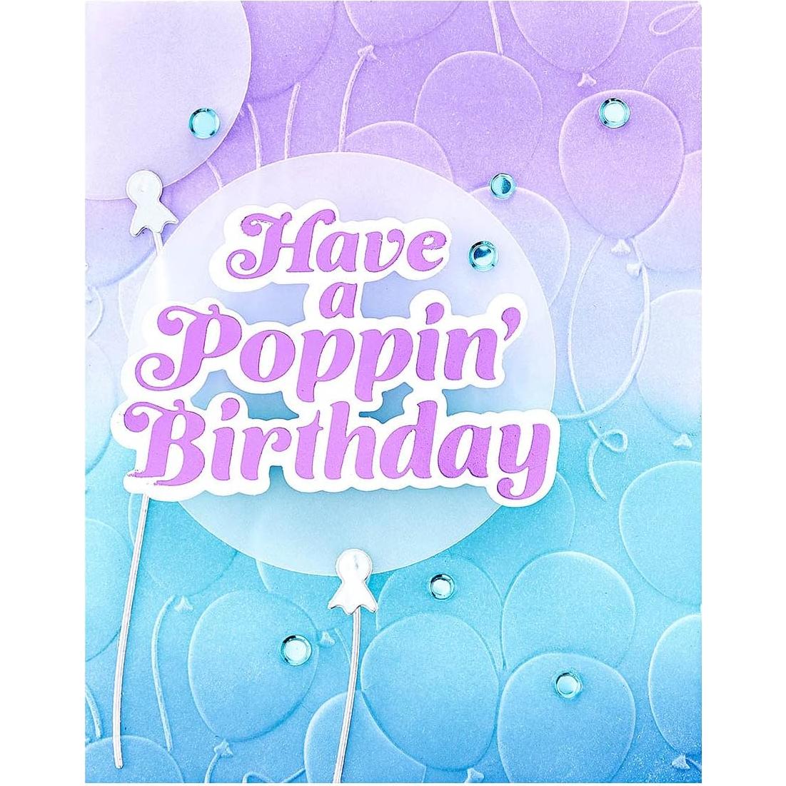 Carpeta de Embossing 3D Spellbinders Globos Flotantes 13.97x21.60cm