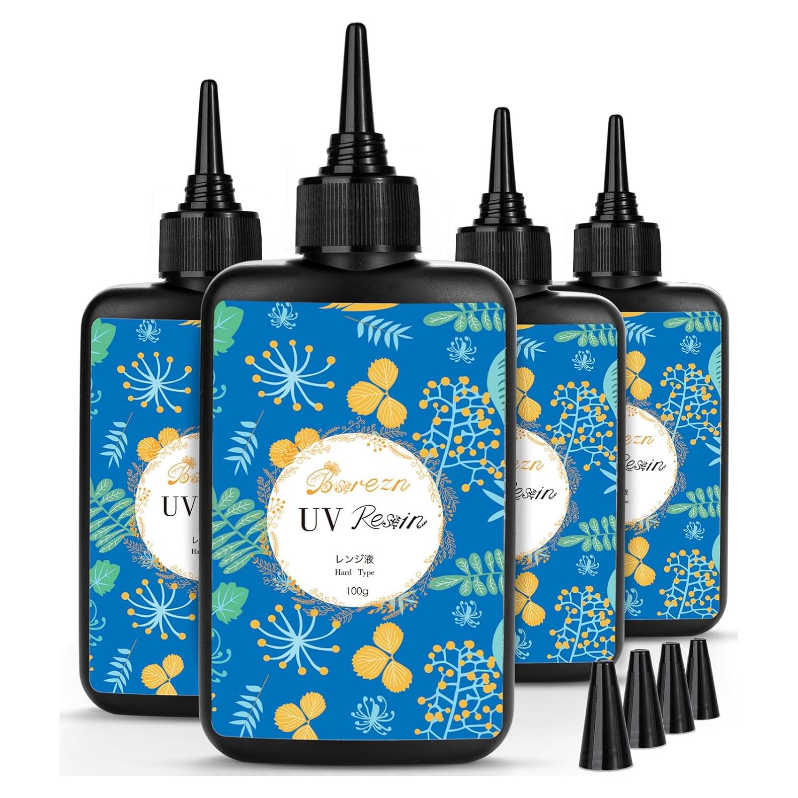 Resina UV Dura Bsrezn 400g Cristal Claro para Manualidades