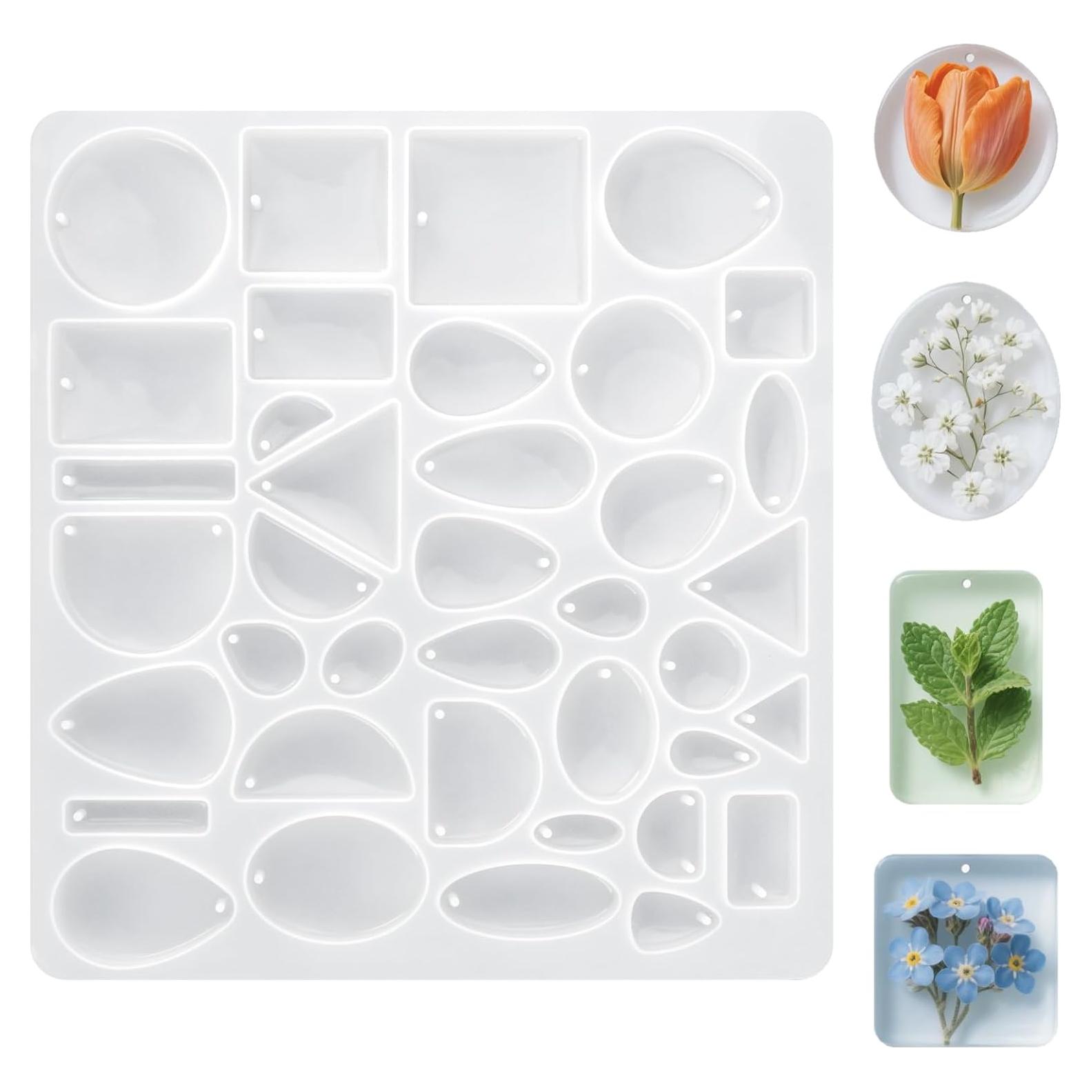 Moldes de Joyería de Silicona XX-Moldes 23.4x20.8cm Reutilizables