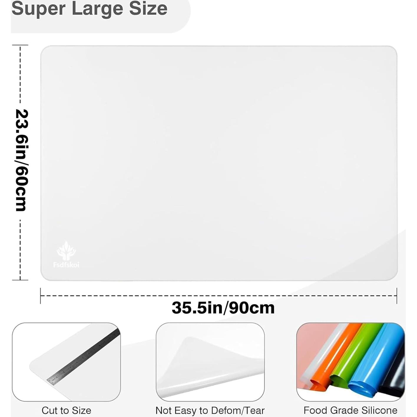 Alfombrilla de Silicona Extra Grande Fsdfskoi 90 x 60 cm Translúcida