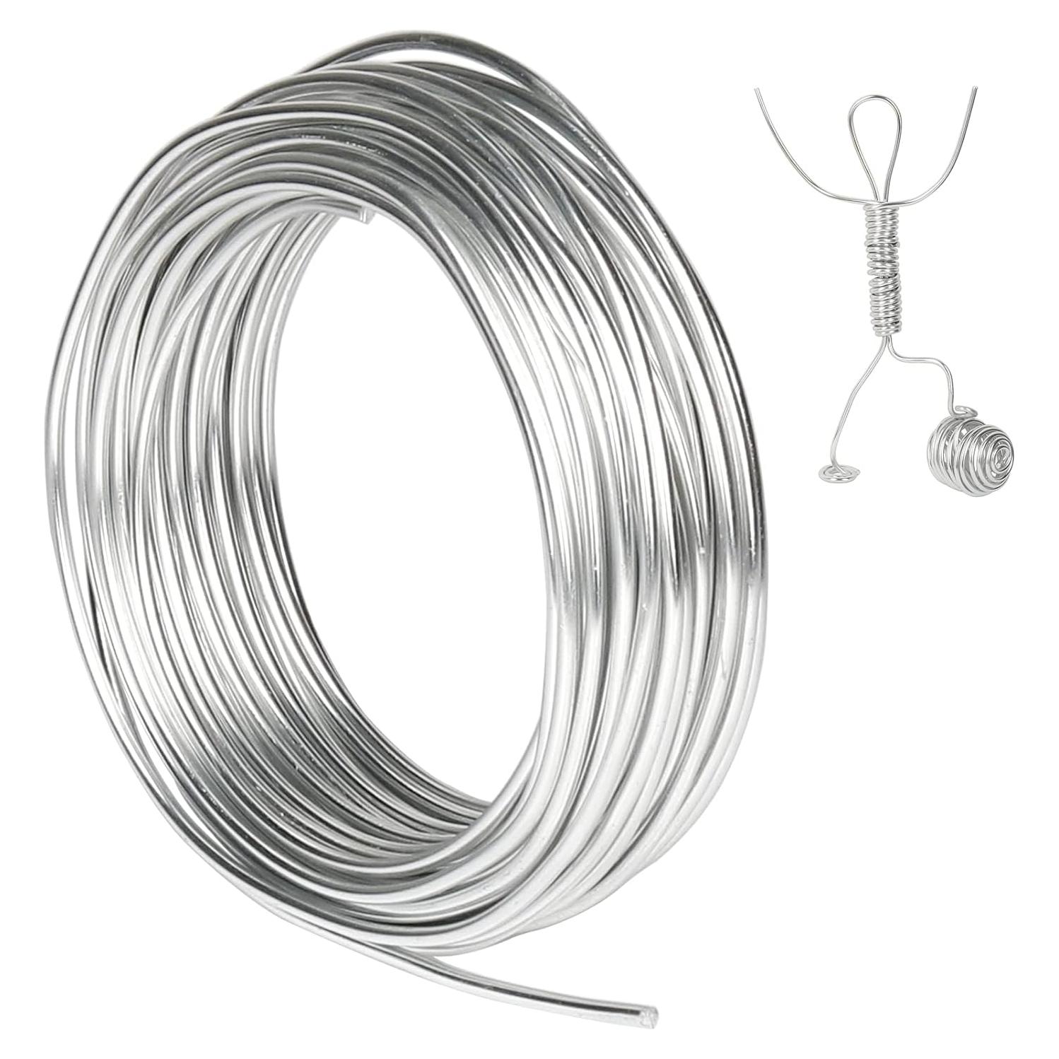Alambre de Artesanía de Aluminio Tenn Well 3mm 15m Plata