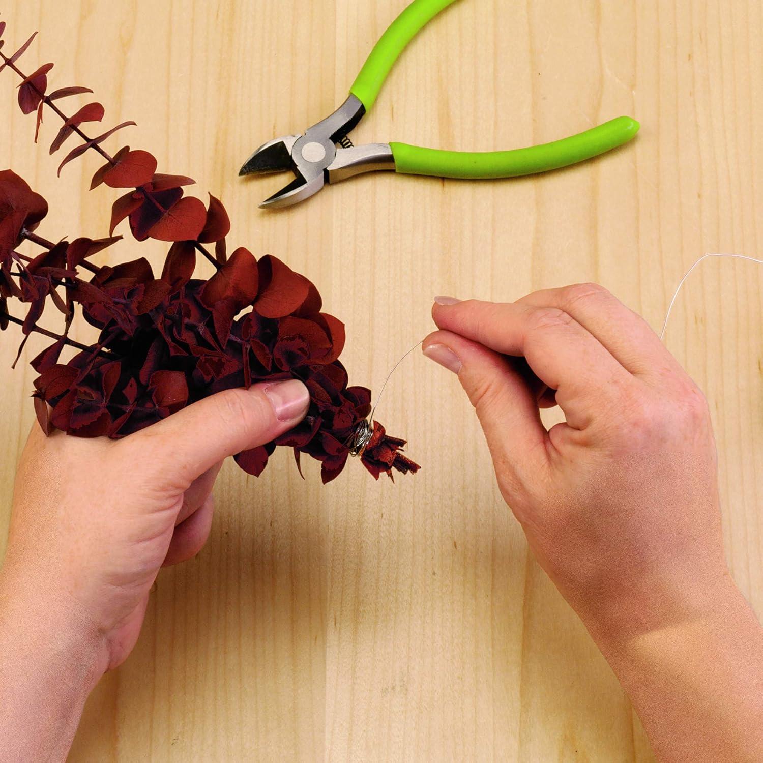 Alambre Floral 26 Calibres FloraCraft 82 Metros Plata Brillante