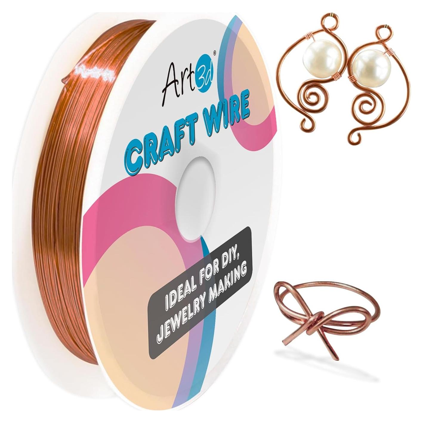 Alambre de Manualidades Art3d 18 AWG 120 Ft Cobre Flexible