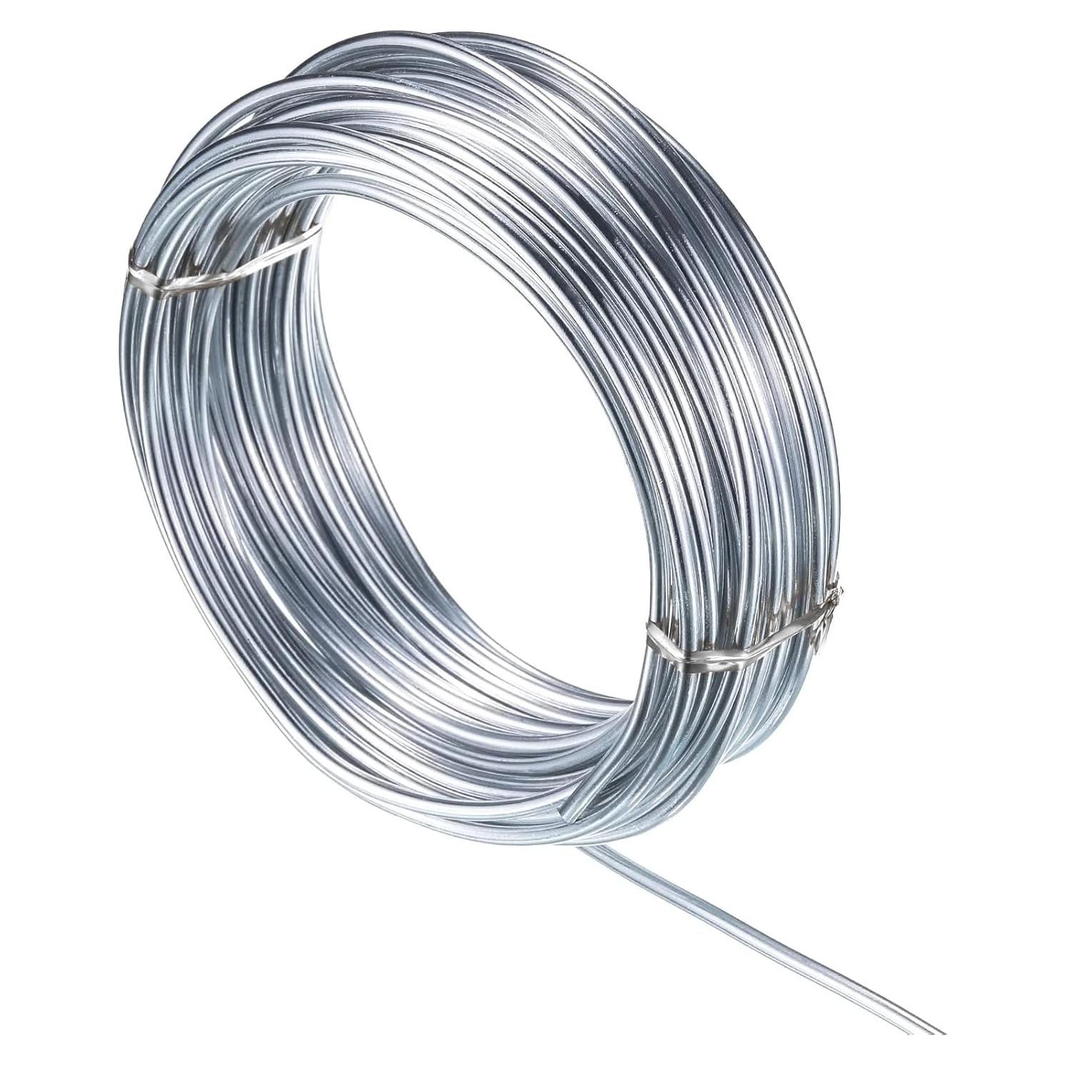 Alambre de Artesanía de Aluminio 3mm YuxingK 15 Metros Plata