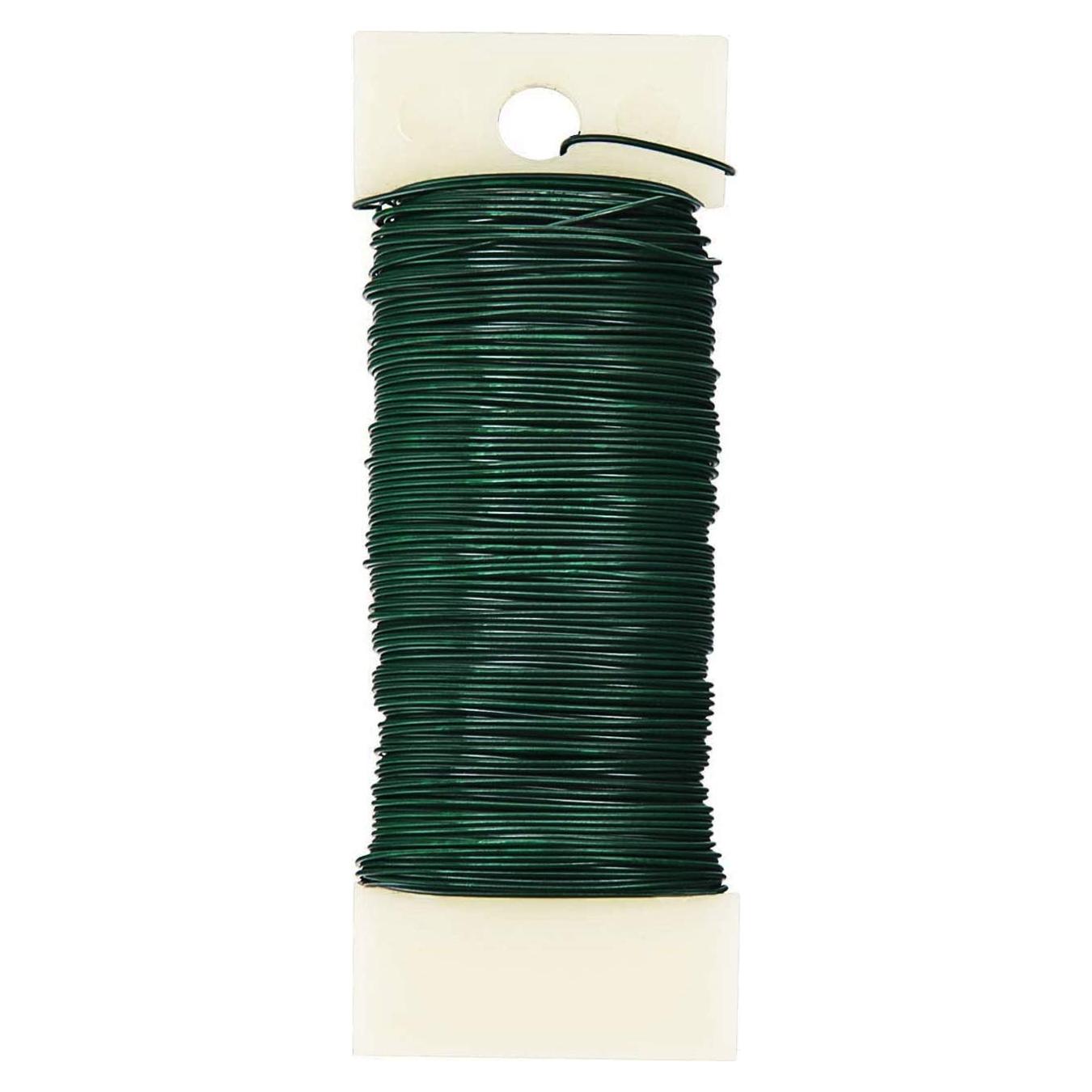 Alambre Floral Verde 22 Calibre BEADNOVA 38 Yardas para Manualidades