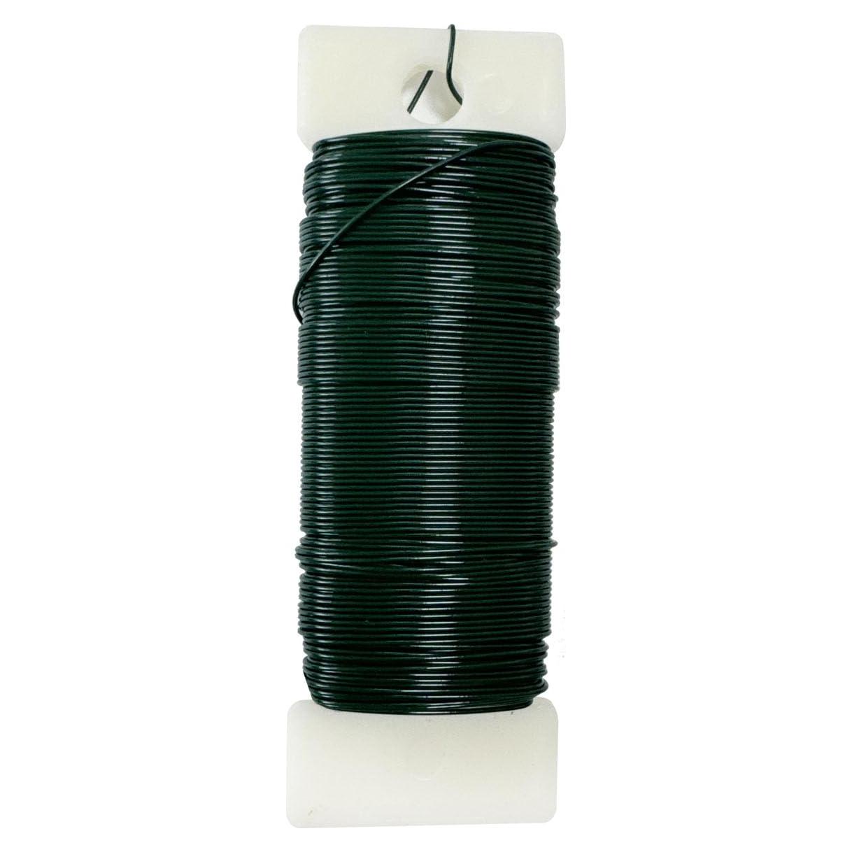 Alambre Floral PAULEEN Verde 34.6m para Manualidades y Decoración