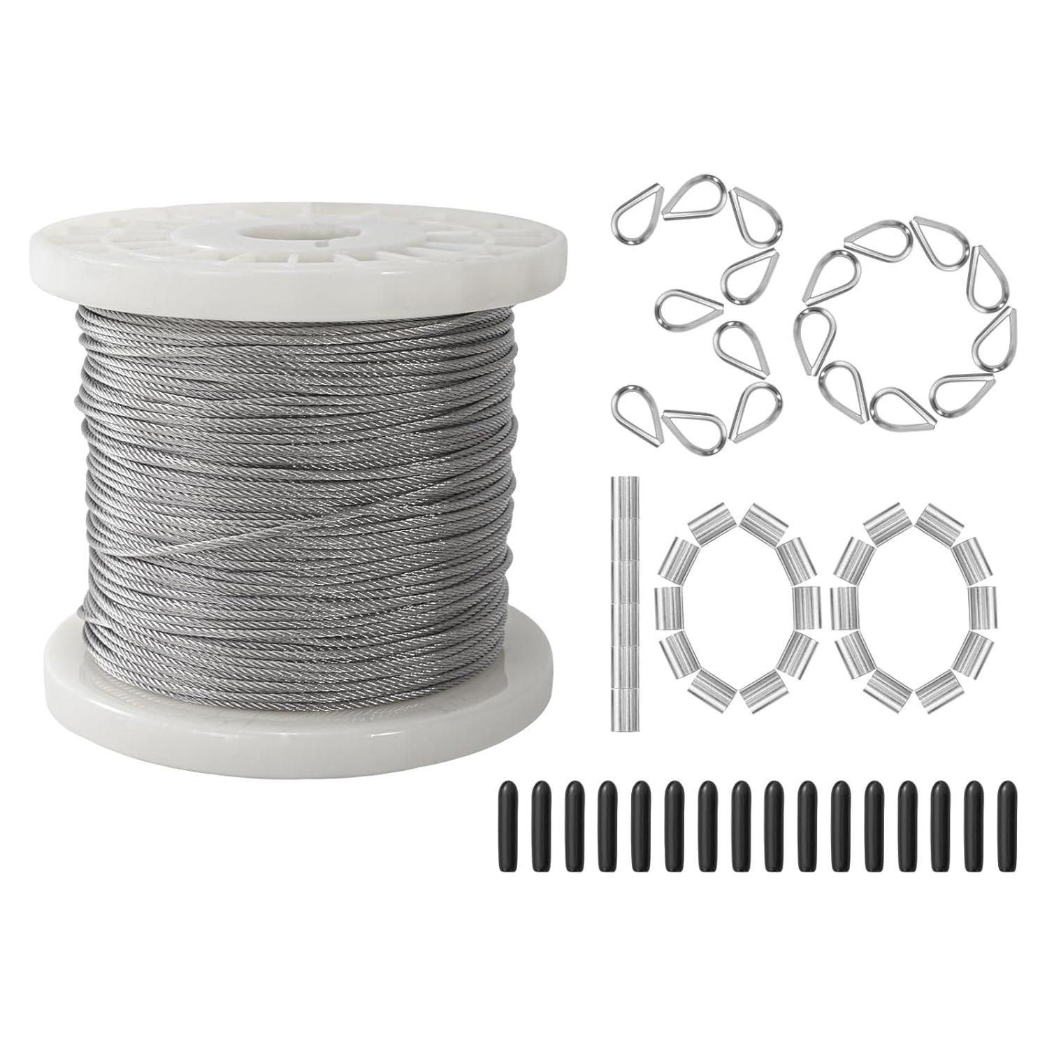 Cable de Alambre de Acero Inoxidable 304 100m 166kg BKMAMLAB