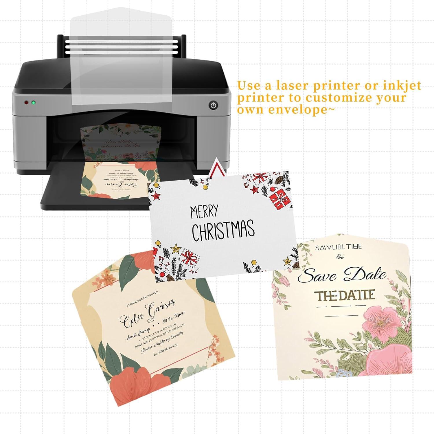 50 Sobres de Glassine Aeaocvo 11.5x8.2 cm Transparentes