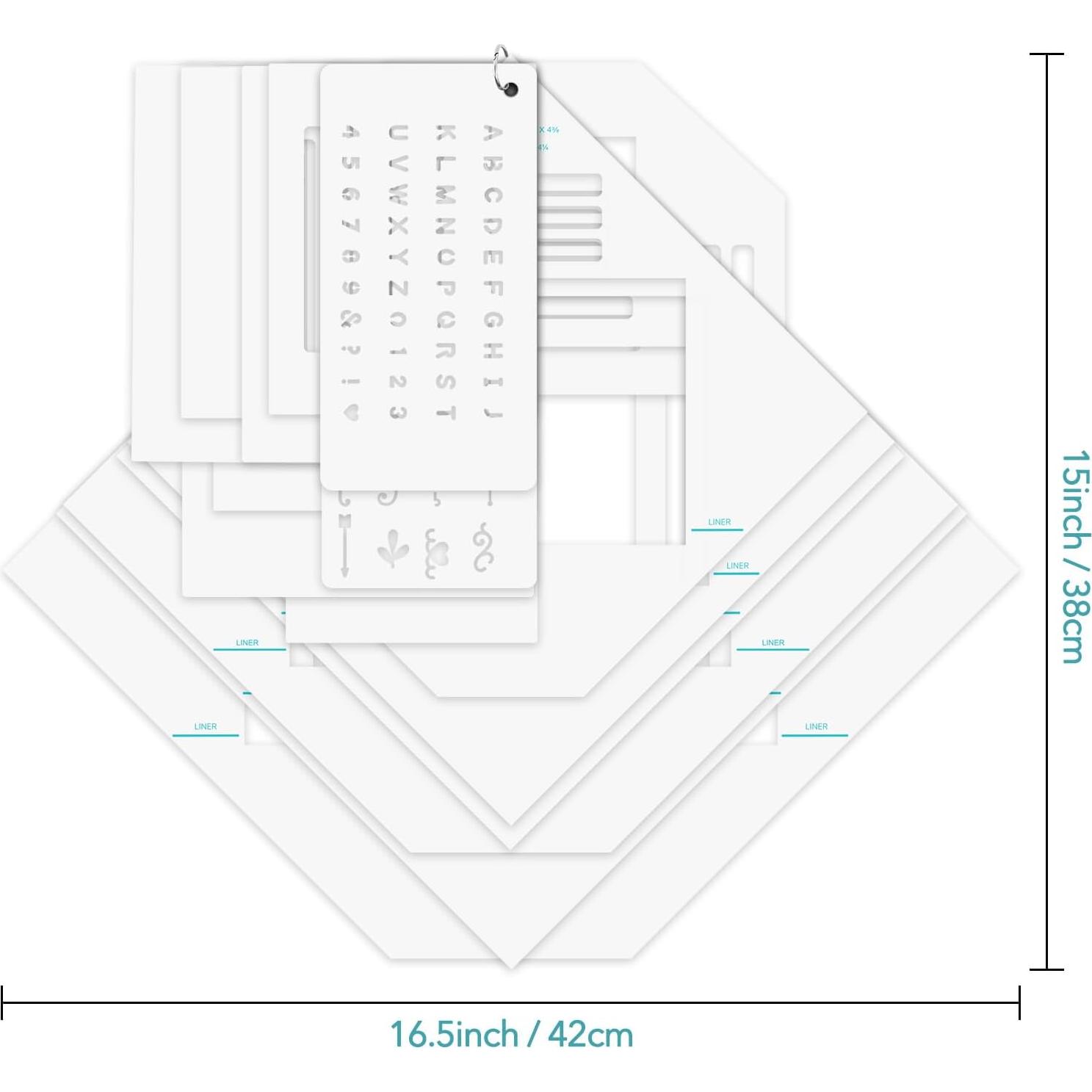 Conjunto de Guías para Hacer Sobres BAOFALI 17 Piezas