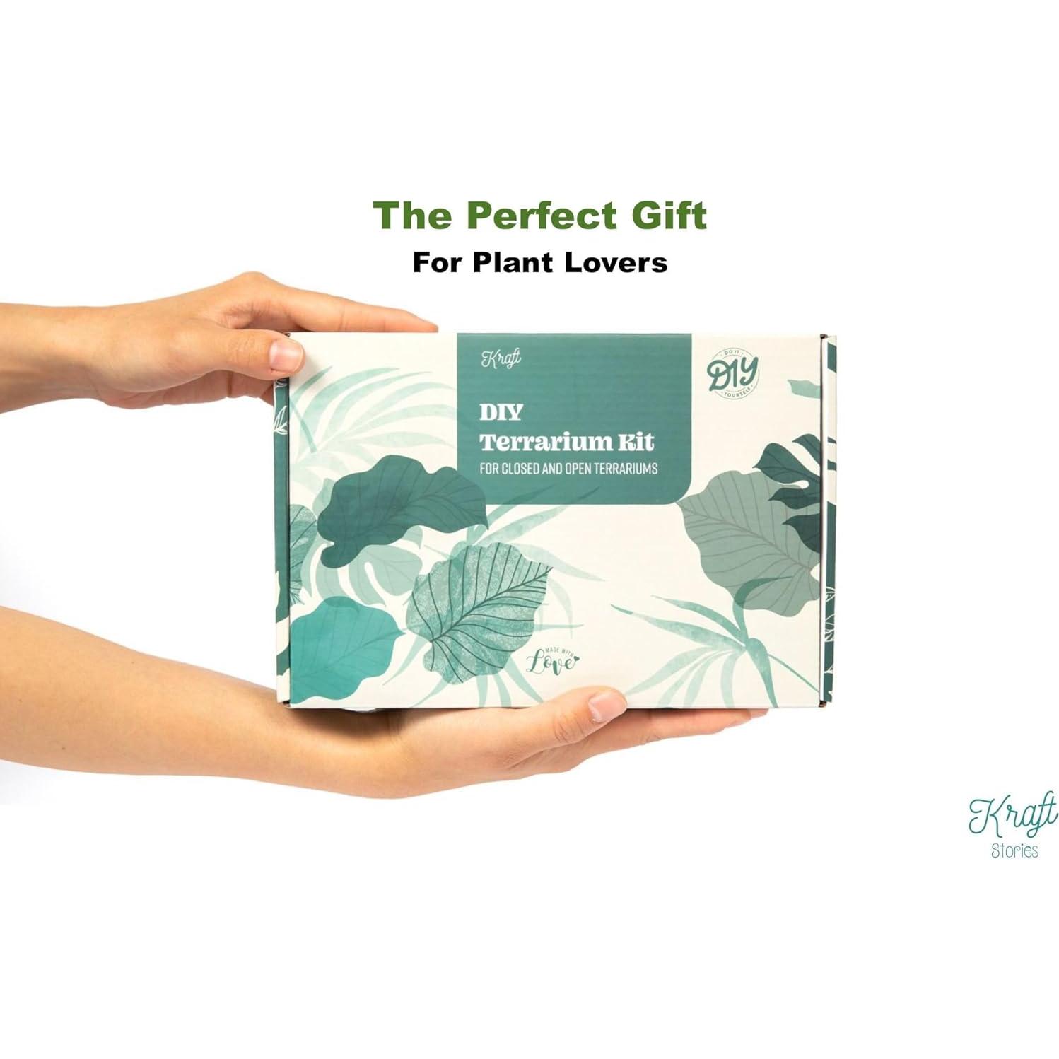 Kit de Terrario DIY KRAFTSTORIES 13 Artículos 24.1x16.5cm